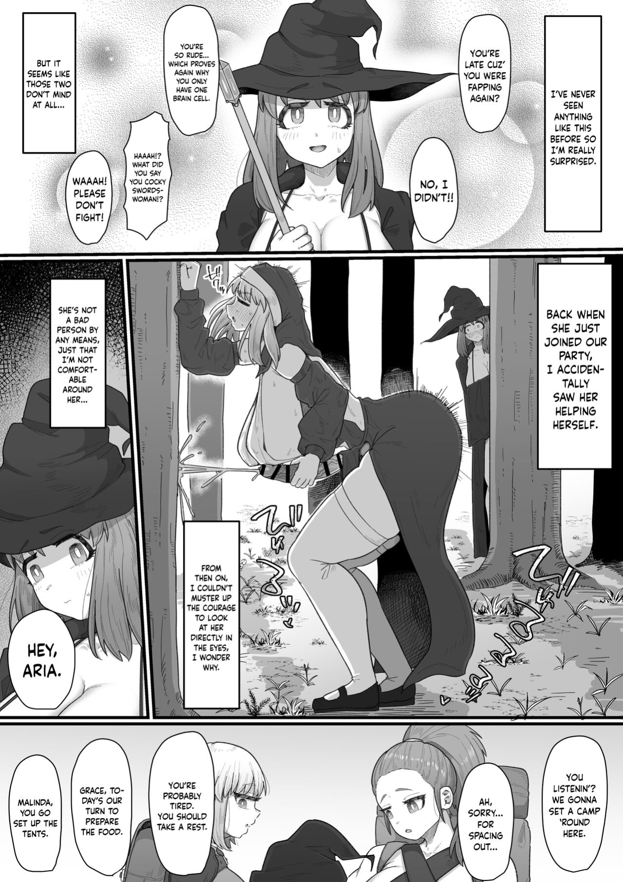 [Ebi no Implant (Shrimp Cake)] Onna Boukensha × Futanari, Nani mo Okoranai Hazu ga Naku… [Keeez Translations]