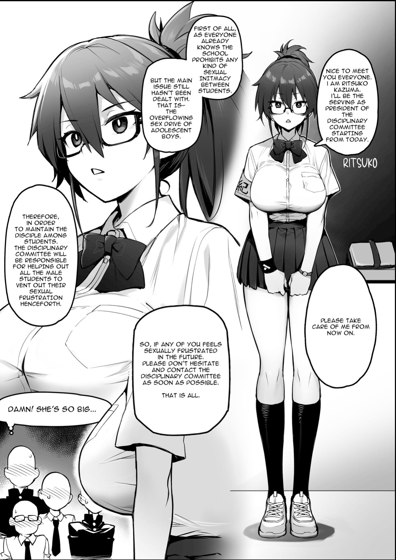 Rumor Has It That the New President of the Disciplinary Committee Has a Huge Rack Vol.1+2