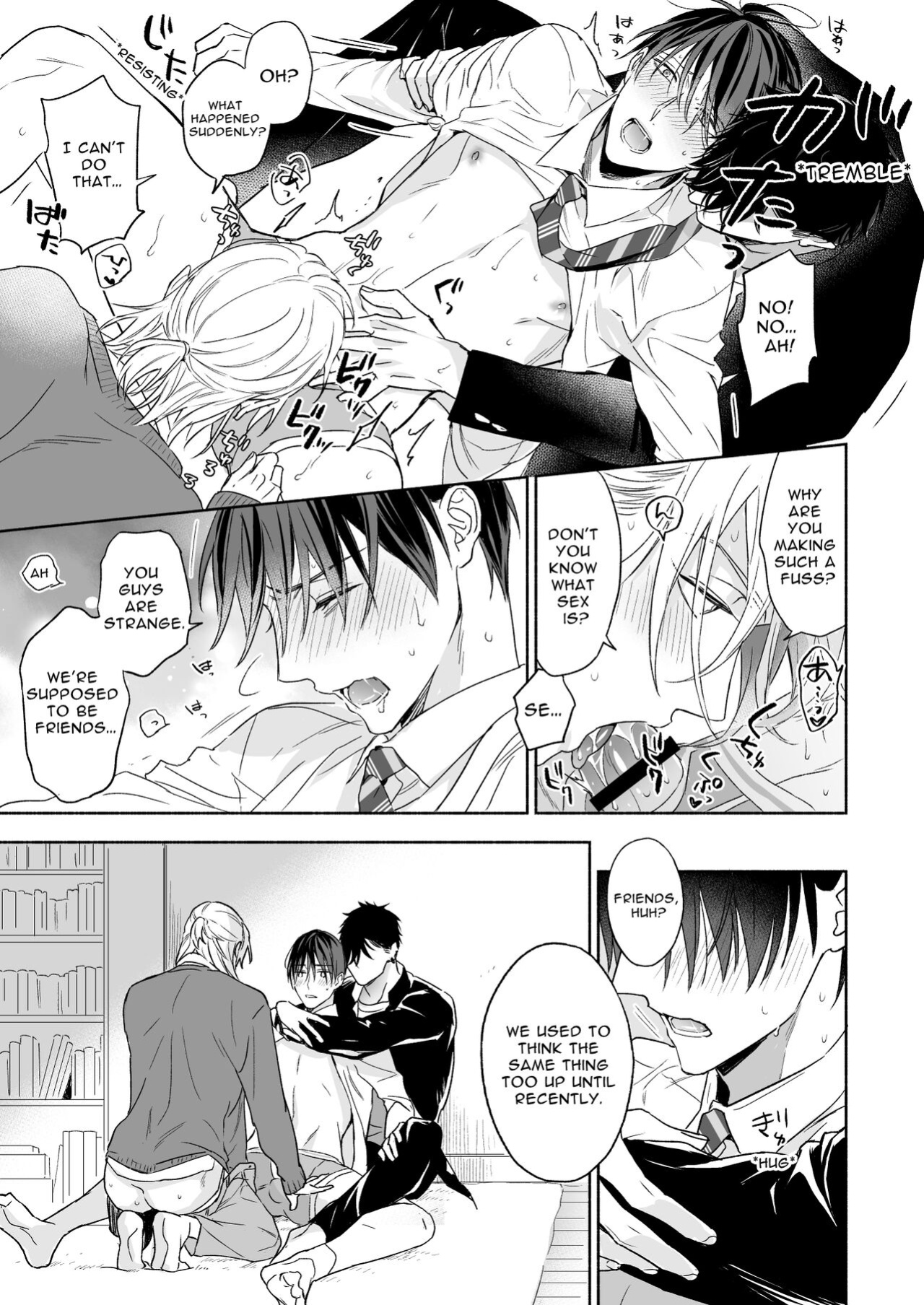 [NS (Nabara Shouko)] Tachi to Neko Docchi ga Ii no? | Top or Bottom? ~Sweaty 3-Way Sex~