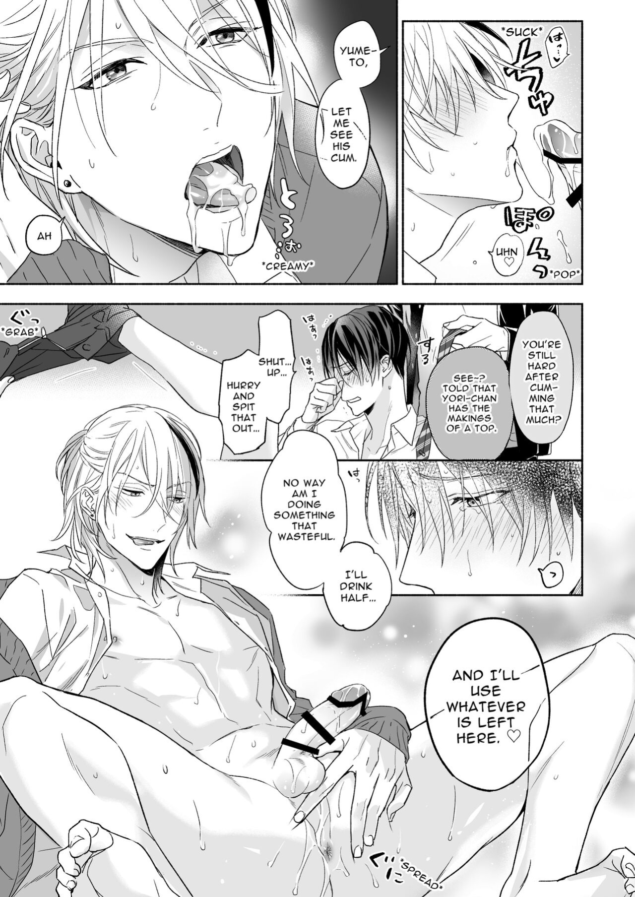[NS (Nabara Shouko)] Tachi to Neko Docchi ga Ii no? | Top or Bottom? ~Sweaty 3-Way Sex~