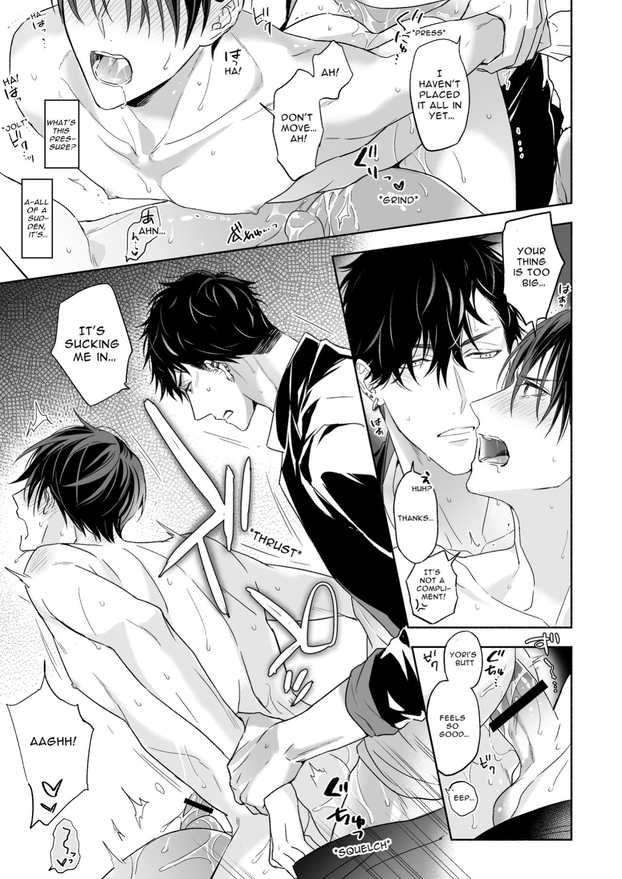 [NS (Nabara Shouko)] Tachi to Neko Docchi ga Ii no? | Top or Bottom? ~Sweaty 3-Way Sex~