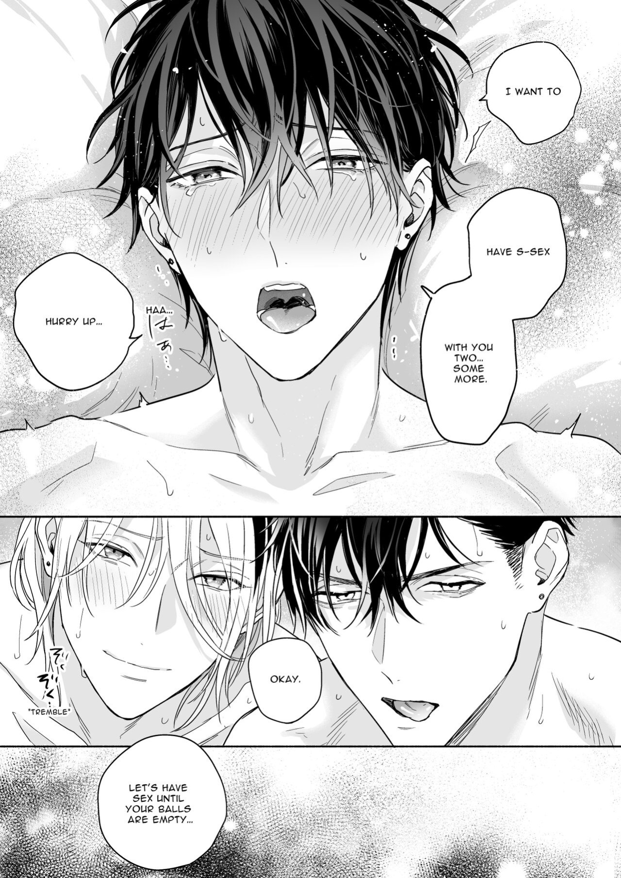 [NS (Nabara Shouko)] Tachi to Neko Docchi ga Ii no? | Top or Bottom? 3 ~Vacation 3-way Sex~