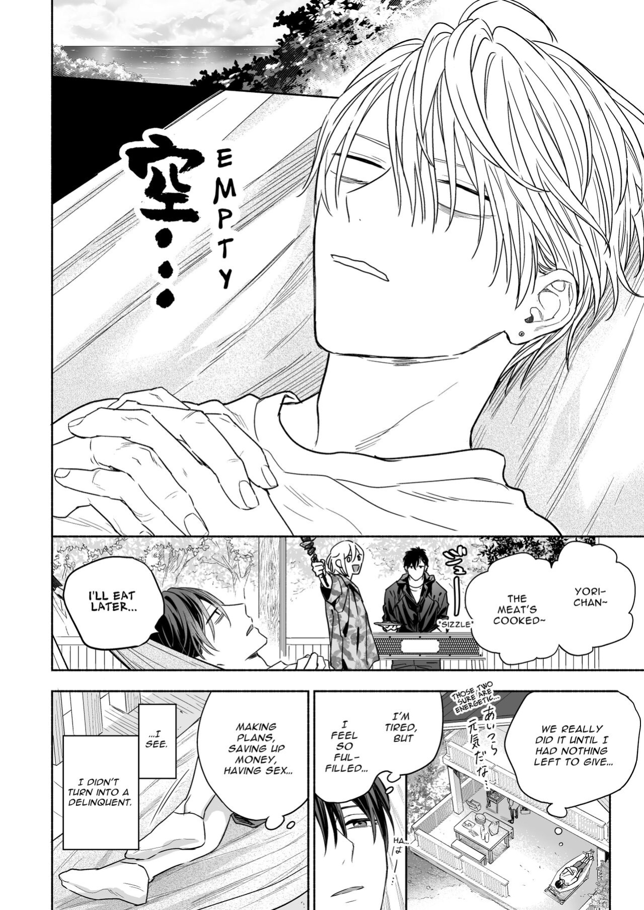 [NS (Nabara Shouko)] Tachi to Neko Docchi ga Ii no? | Top or Bottom? 3 ~Vacation 3-way Sex~