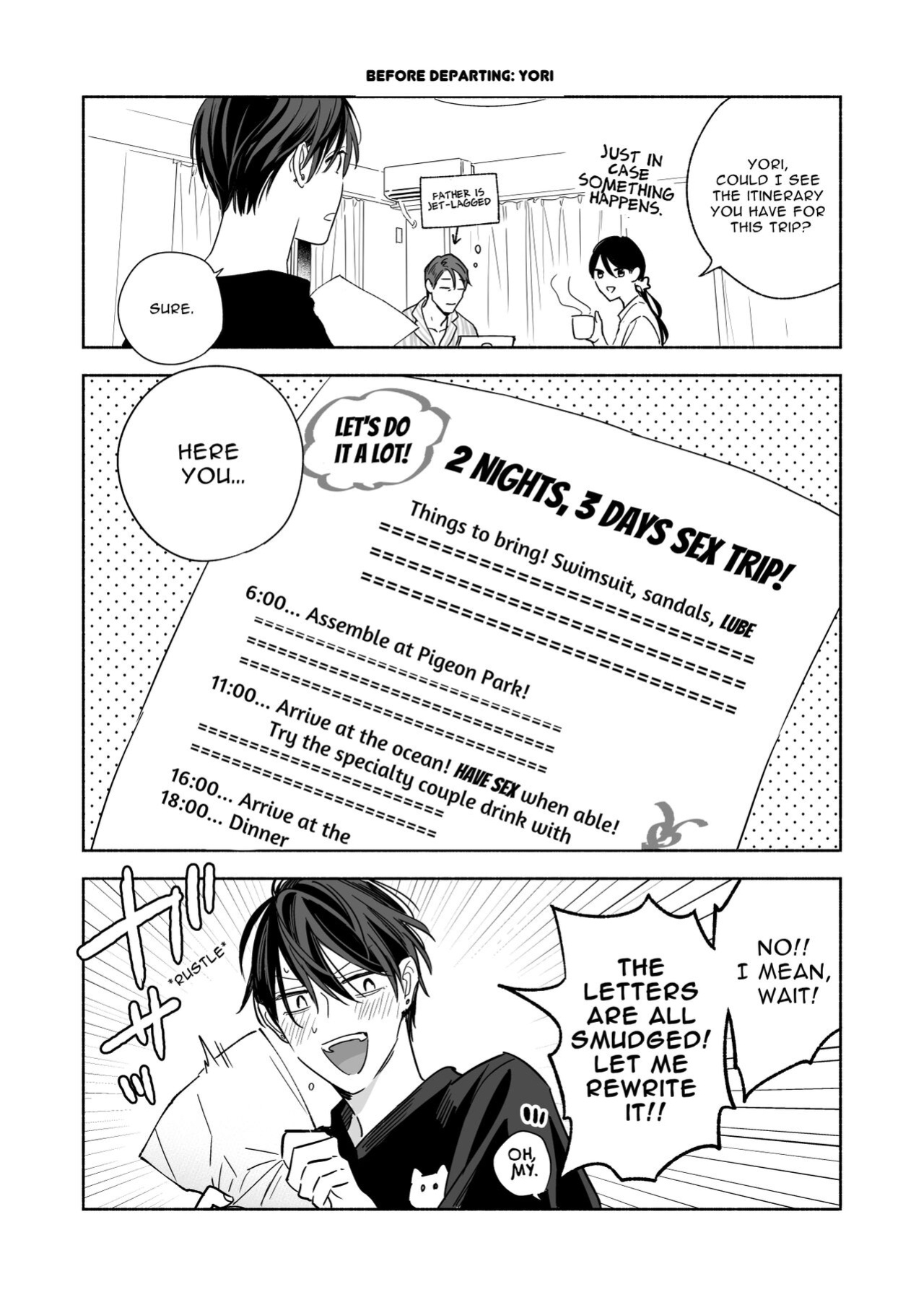 [NS (Nabara Shouko)] Tachi to Neko Docchi ga Ii no? | Top or Bottom? 3 ~Vacation 3-way Sex~