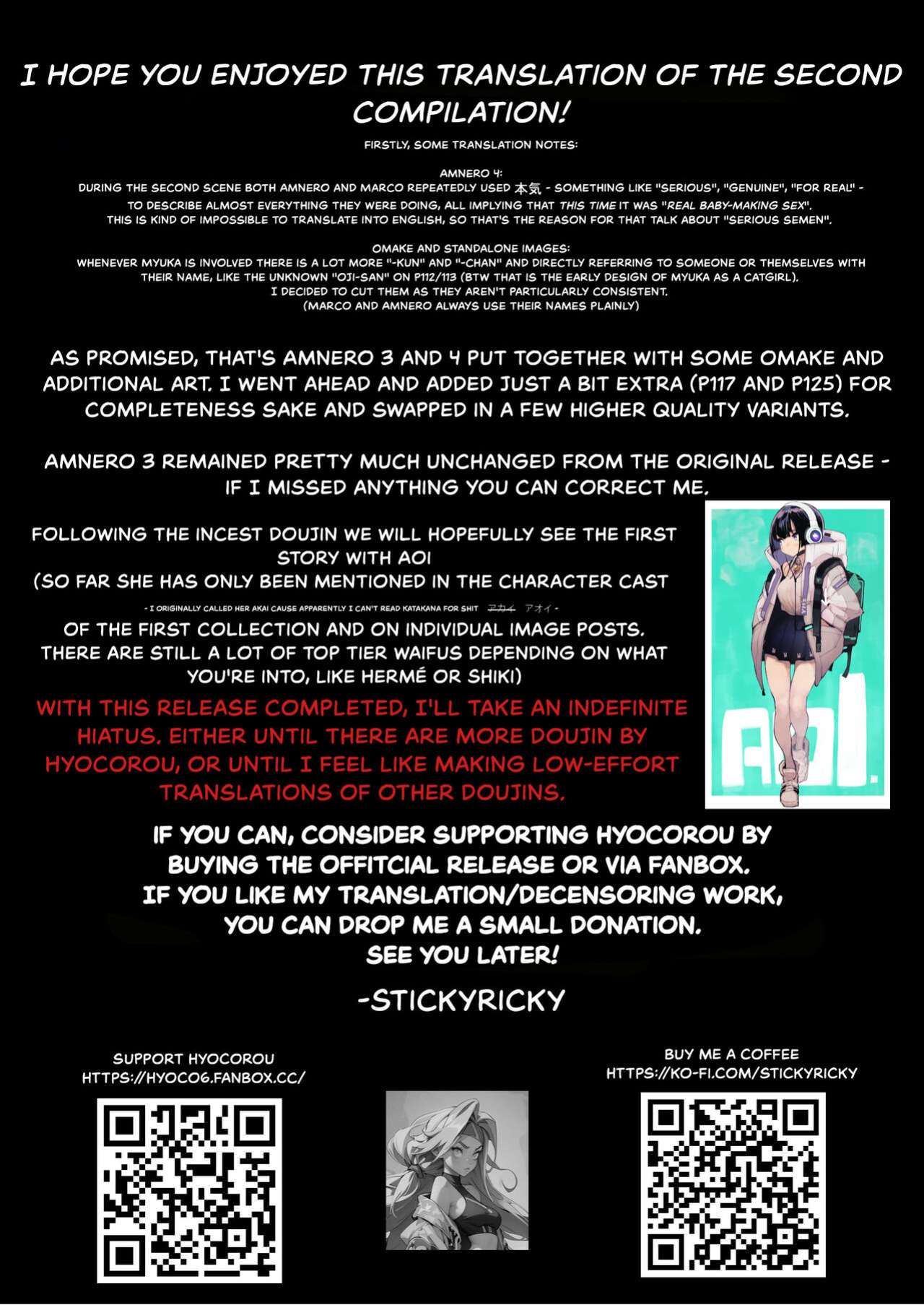 [Hyoco Road (Hyocorou)] AMNERO Soushuuhen 2 - AMNERO3&4+OMAKE [StickyRicky]