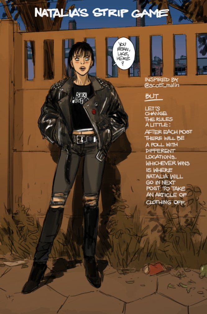 [Au] Natalia's Strip Game (original and textless)