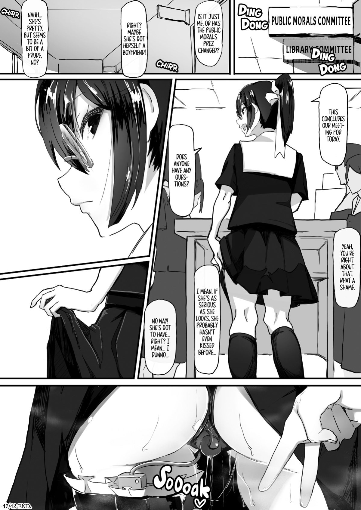 [Ichijikushirabe Shiki (Shirabe Shiki)] Fuuki Iinchou wa Kusuri ni Yowai 2 | Public Morals Prez Can't Resist Drugs 2 [Fap It Scans]