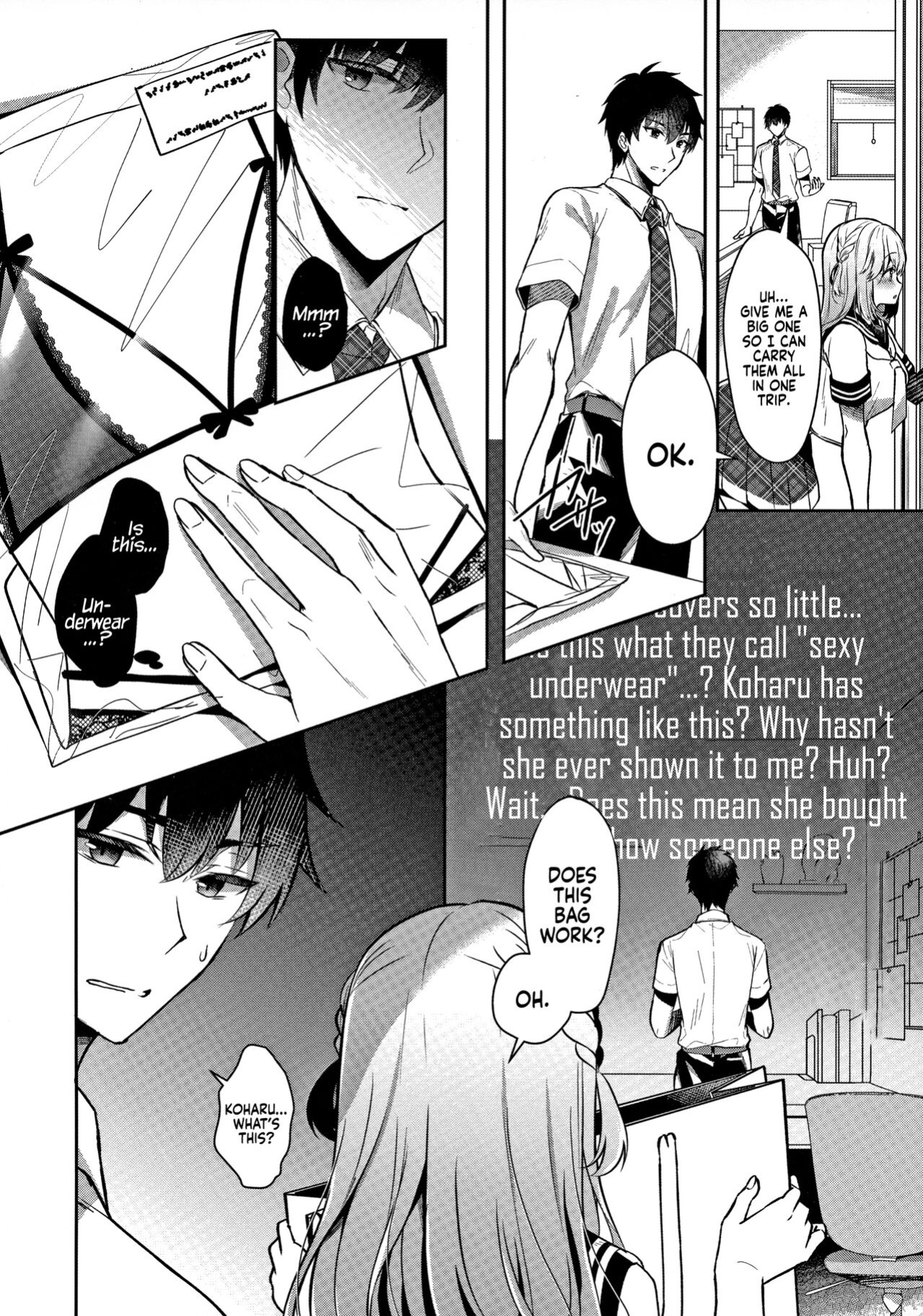 [Takashina Asahi] My Childhood Friend Girlfriend and her sexy underwear [Coffedrug]