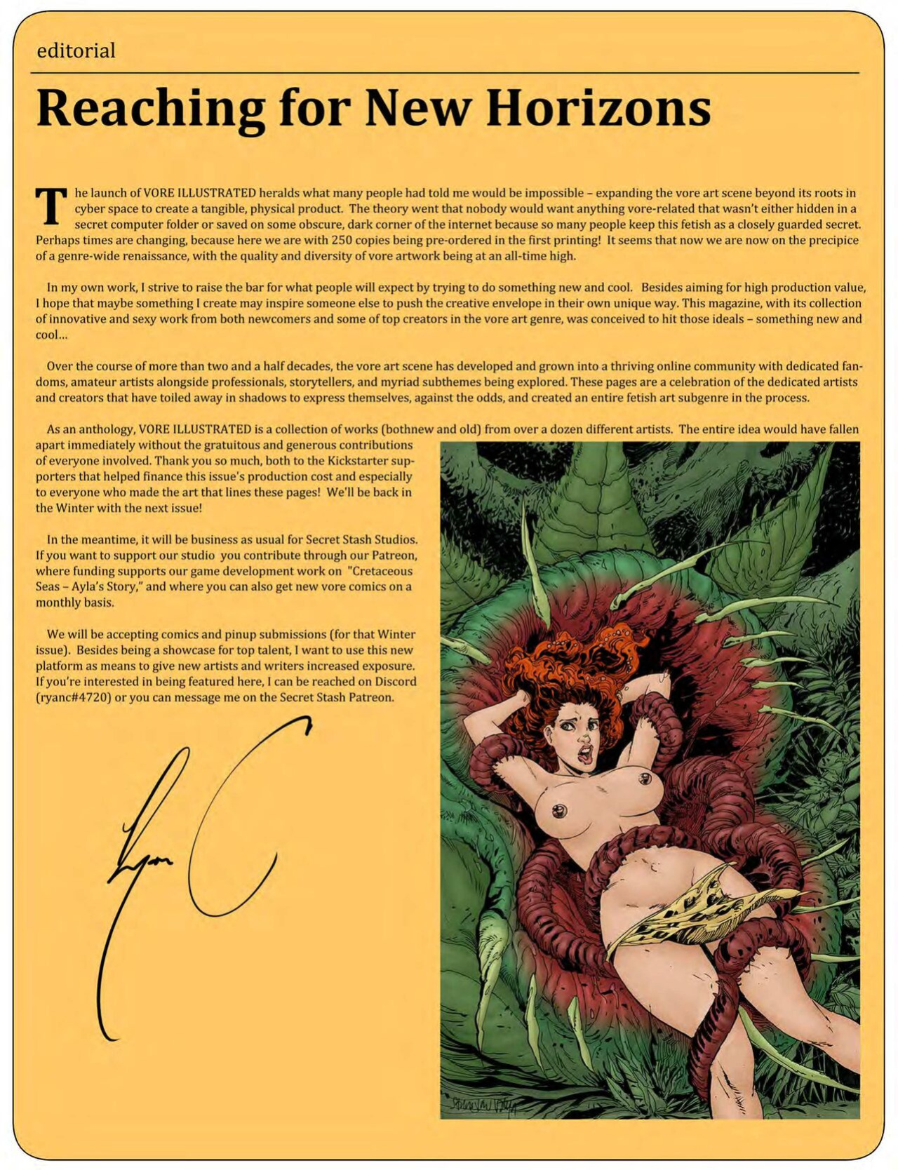 Vore Illustrated Summer 2021 RyanC/SecretStashComics