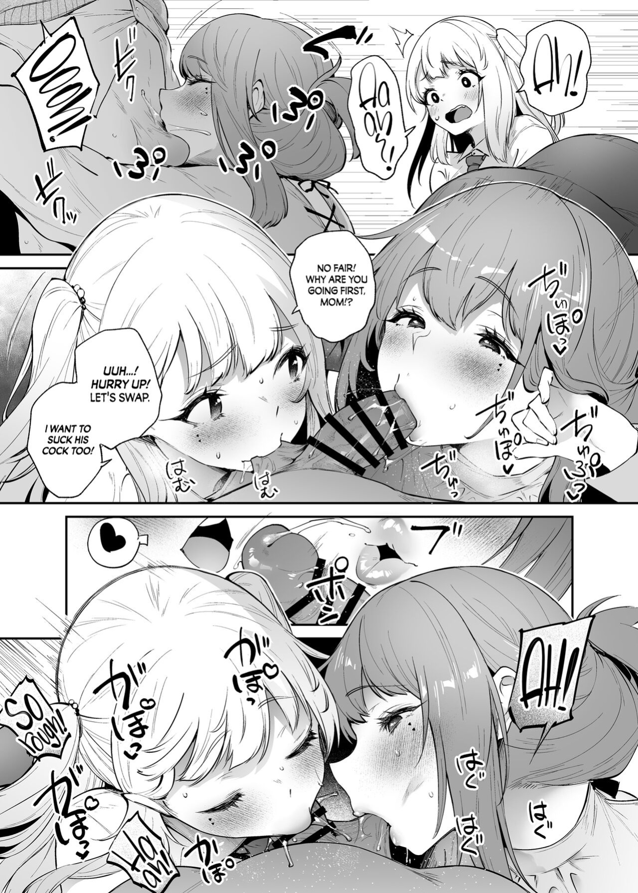 [Mata Ashita. (Oohira Sunset)] Boku to Kanojo to Kanojo no Haha to | Her, her Mom, and Me [Coffedrug]