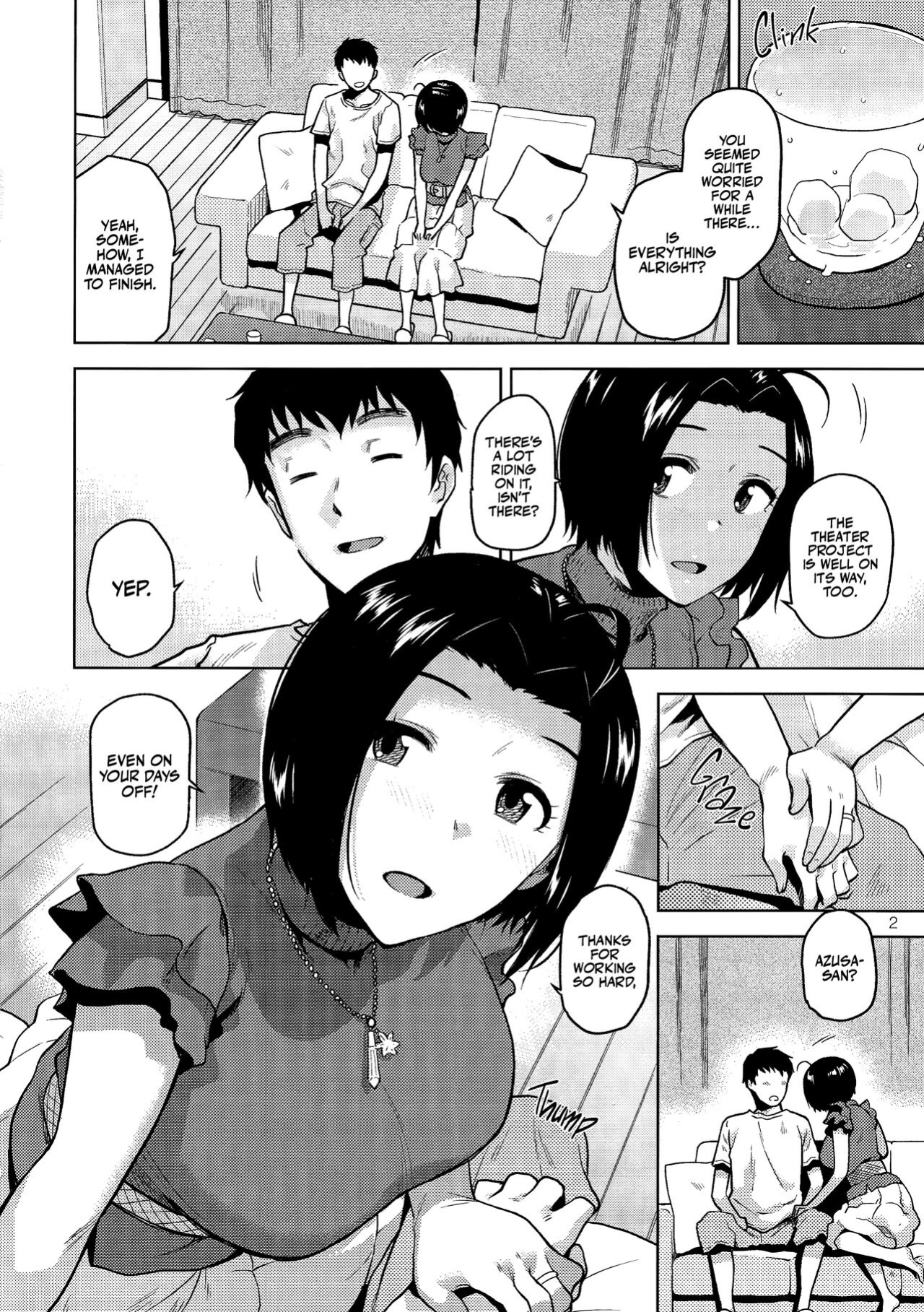 (C96) [Aimasutei (Fumitsuki Yuu)] Azusa-san ga Te to Kuchi dake de Shite Kureru Hon (THE IDOLM@STER) [korafu + head empty]