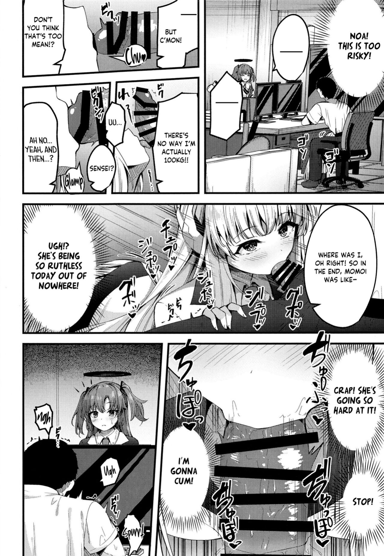 [Tsukuten (Madoka Tsukumo)] Seishori NOR Asobi - Ryoute ni Sensei to Yuuka-chan | Sexual Release NOR Toying - Sensei and Yuuka-chan wrapped around my fingers! (Blue Archive) [Tea Party Scans]
