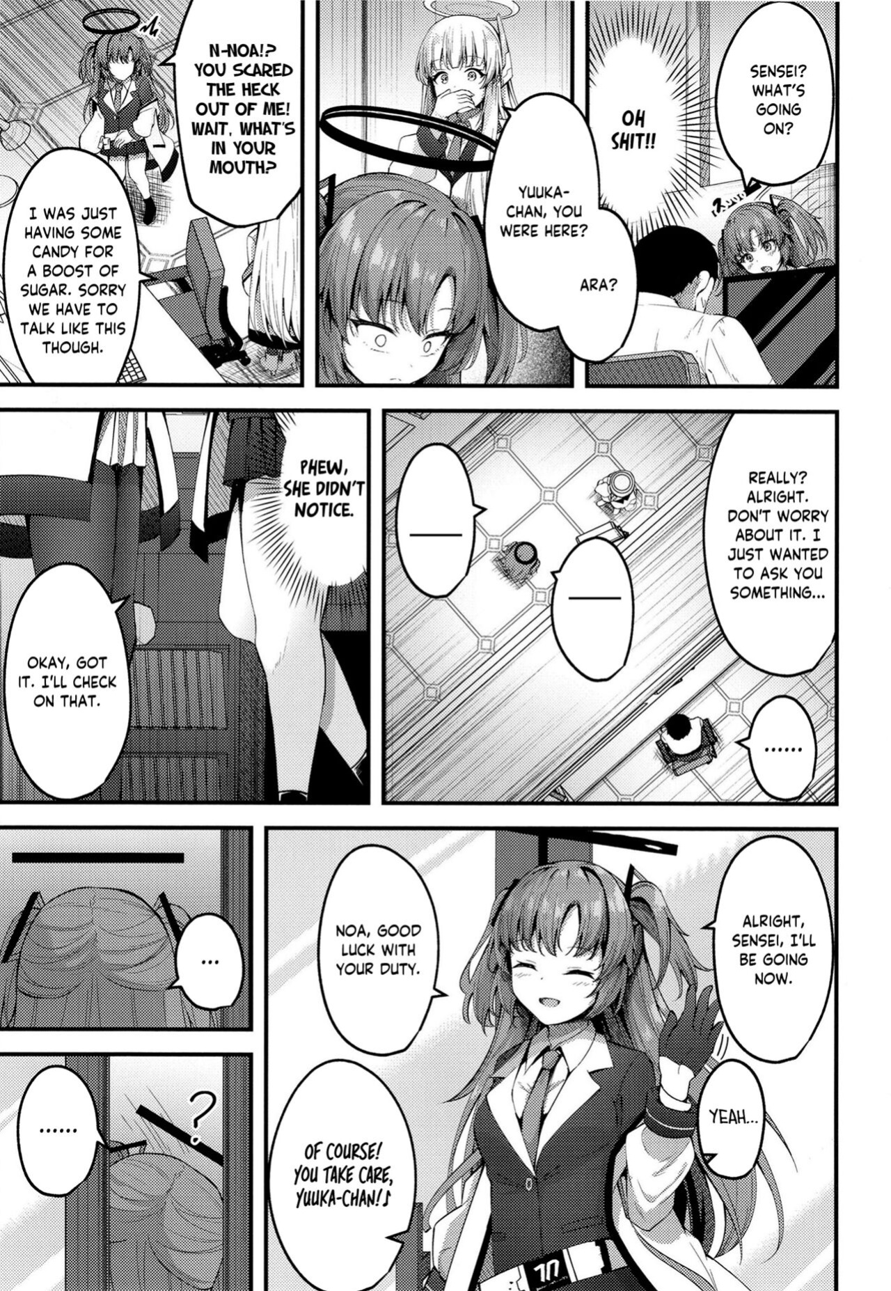 [Tsukuten (Madoka Tsukumo)] Seishori NOR Asobi - Ryoute ni Sensei to Yuuka-chan | Sexual Release NOR Toying - Sensei and Yuuka-chan wrapped around my fingers! (Blue Archive) [Tea Party Scans]