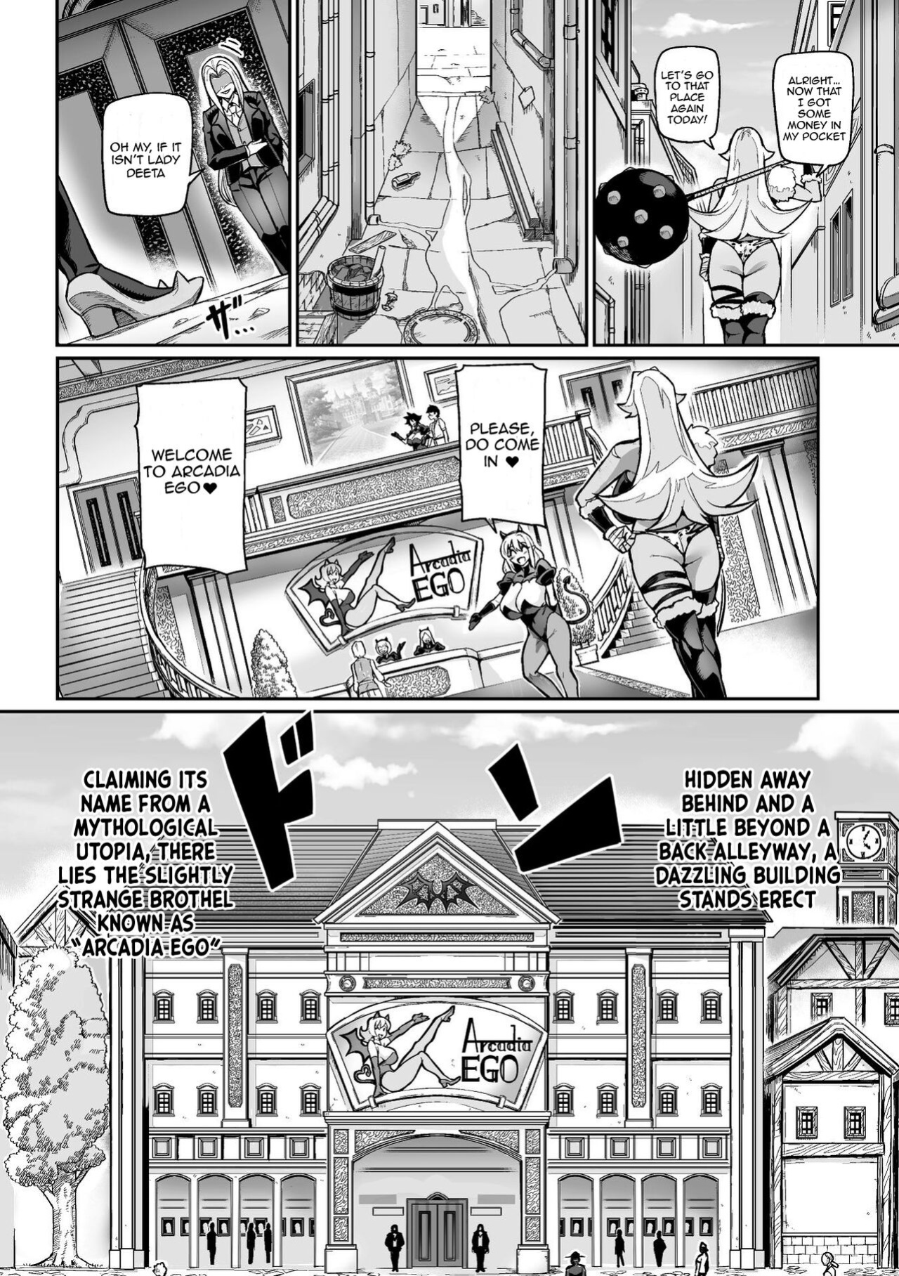 [Hatoba Akane] Youkoso! Inma Shoukan Arcadia Ego Ch. 1 / Welcome to the Succubus Brothel Arcadia Ego Ch.1 {EL JEFE Hentai Truck}