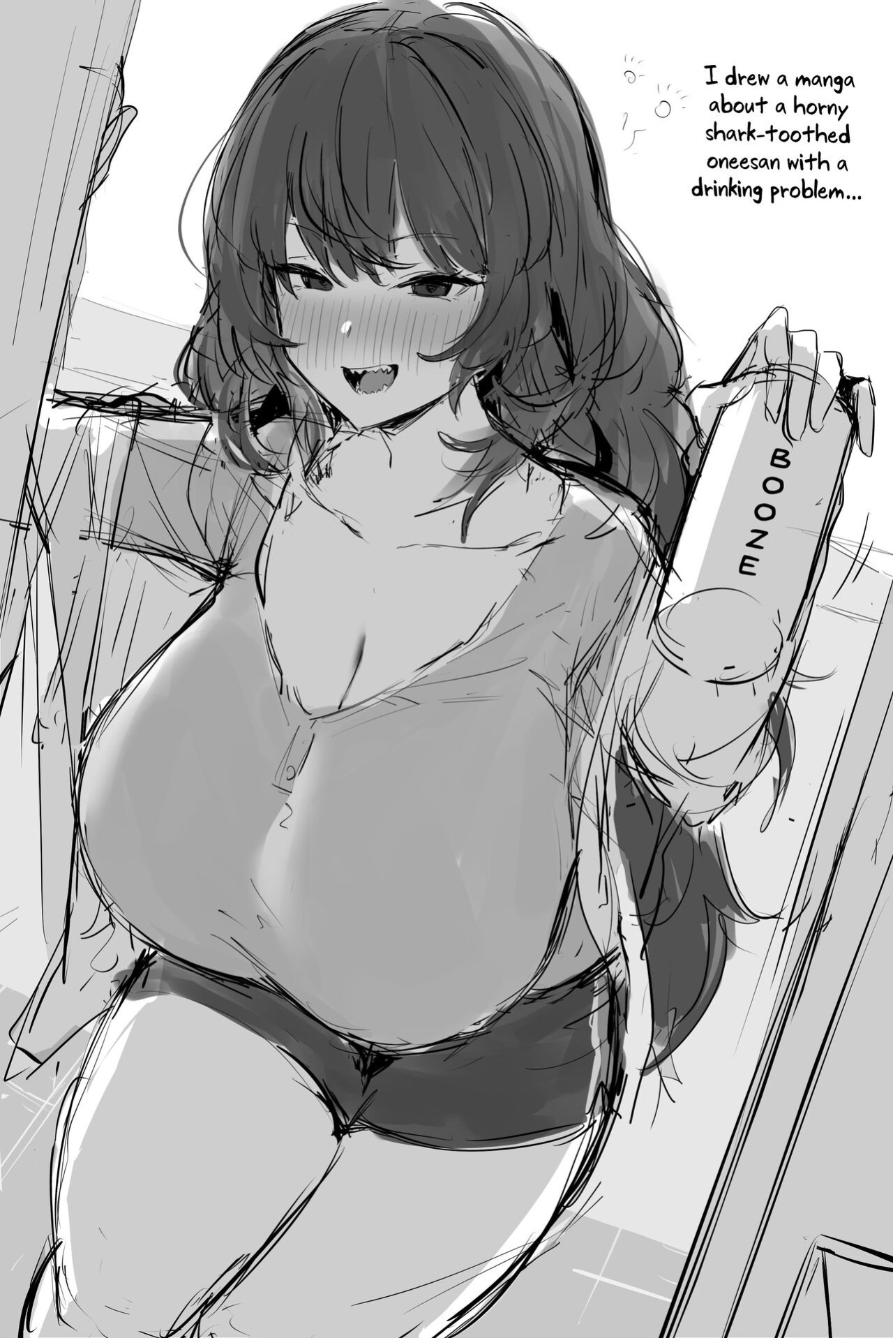[Hotate-chan] Sakekasu Rinjin Onee-san | Boozehound Girl Next Door [SaLamiLid] [Colorized] [Satansoft]