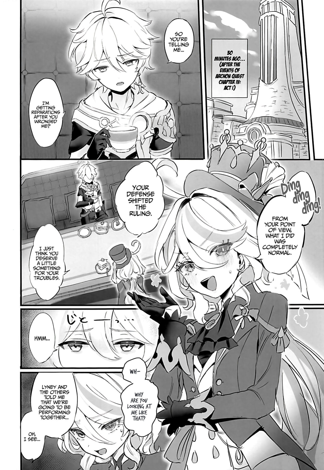 (C103) [GlowMercury (Sukoyakagumi)] Cheers With Her Glass (Genshin Impact) [LunaticSeibah]