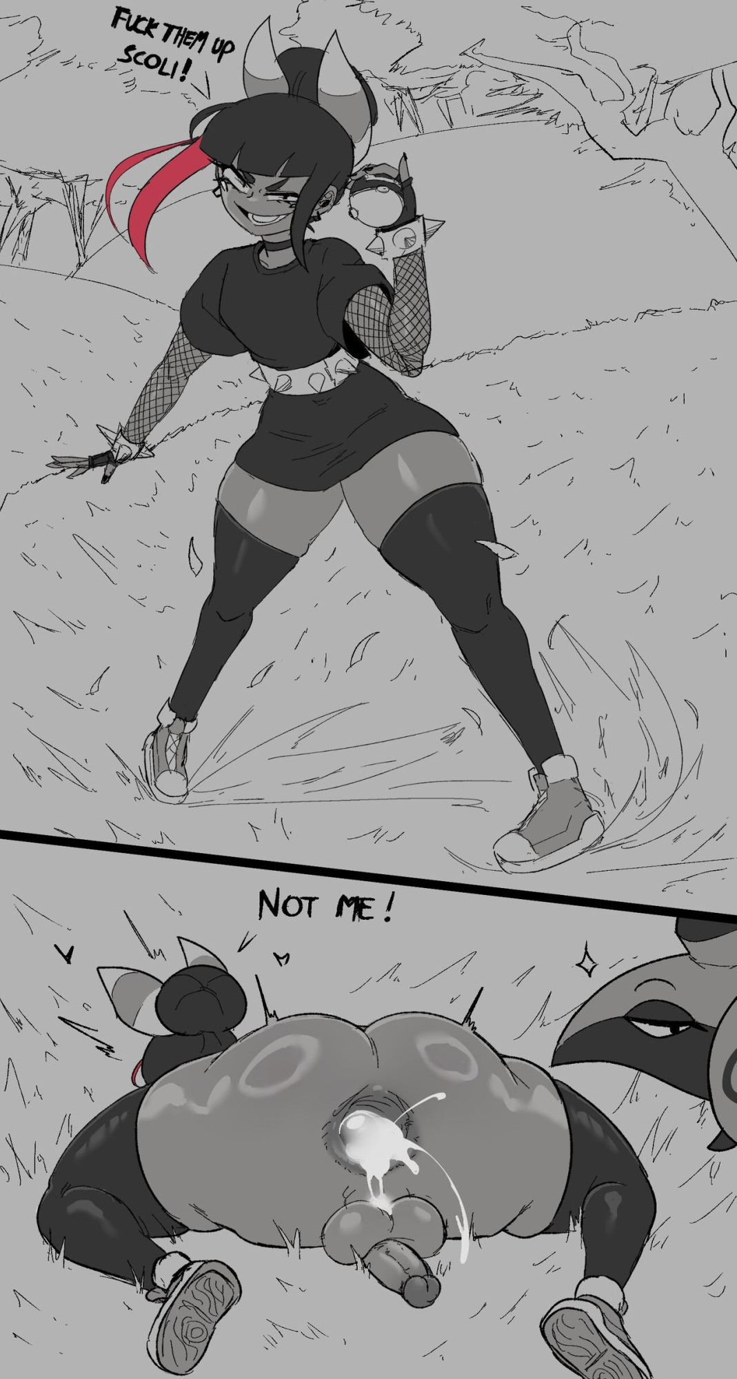 [Cuchuflin] Andre and Scolipede (Pokemon)