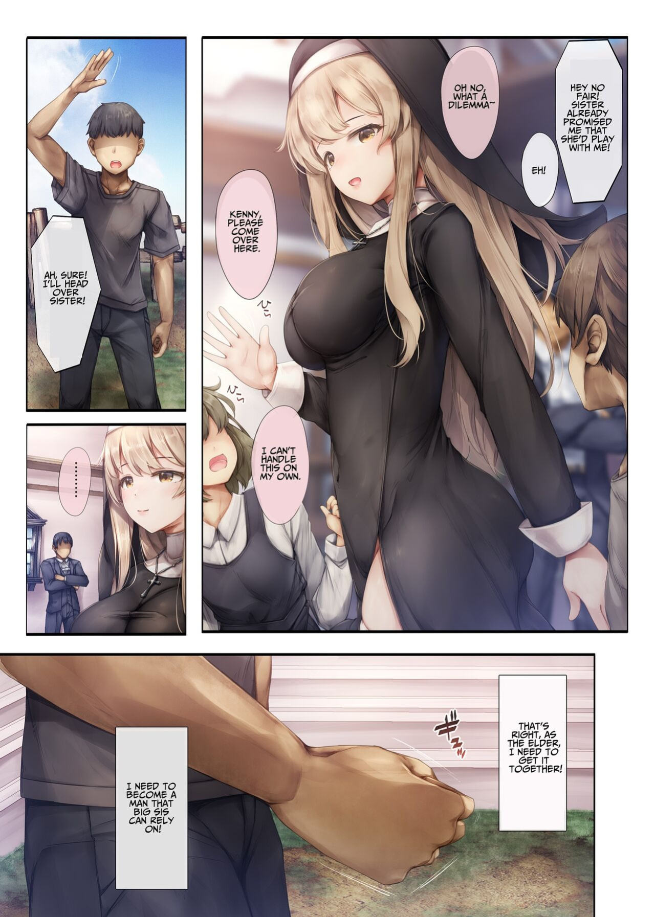 [Shirokurousa (Sugiyuu)] Machihazure no Seijo-sama Daisuki na Onee-chan wa Boku no Shiranai Otoko no Mono [Benri]