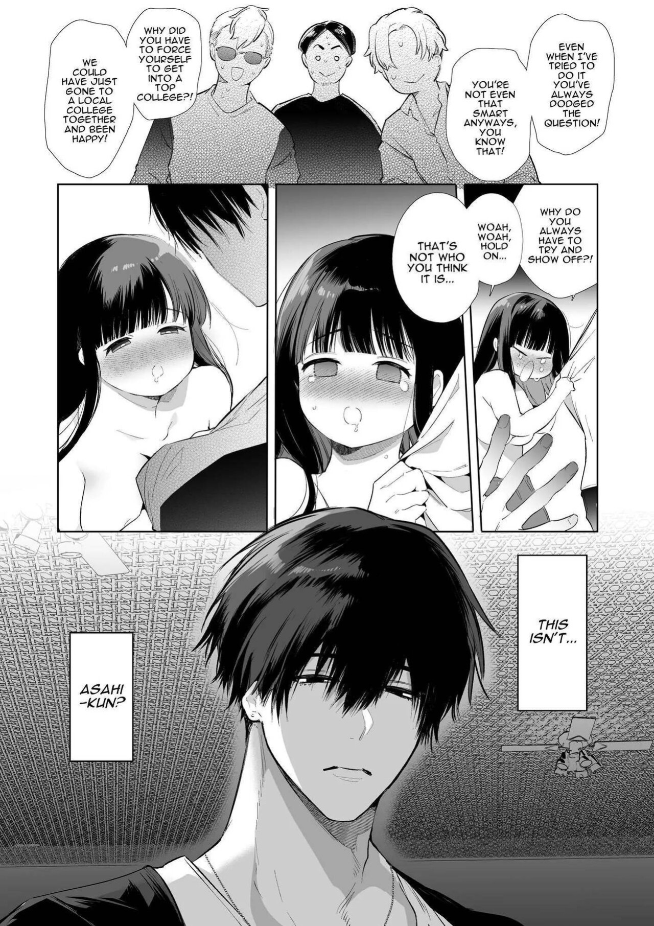 [Yatomomin (Yamamoto Tomomitsu)] Mayu-chan NTR ~Daigaku Shingaku no Tame Joukyou Shita Kanojo ga Onzoushi ni Tsukamari Dekiai Sarete Shimatta~ | Mayu-chan NTR ~Big Dick in the Big City~