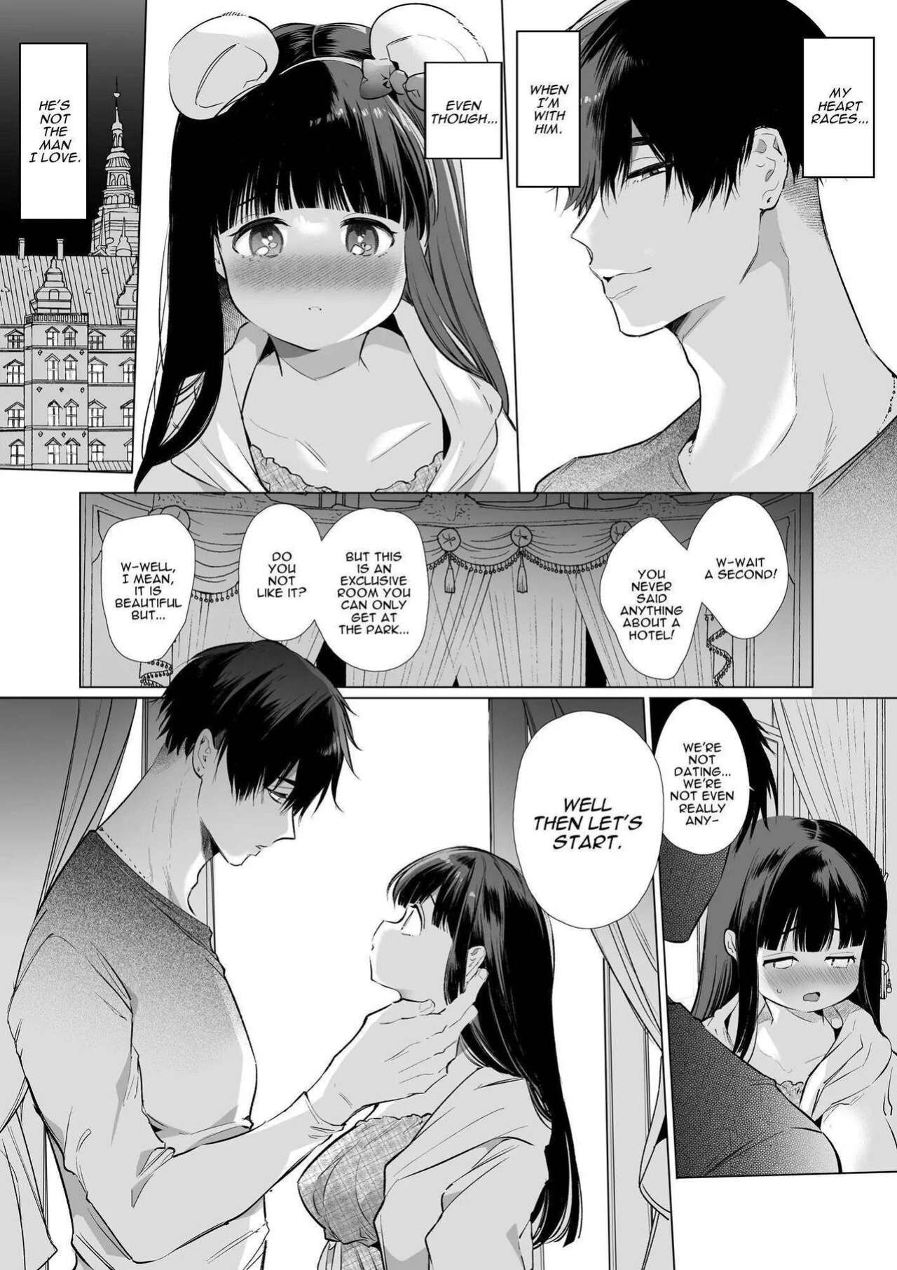 [Yatomomin (Yamamoto Tomomitsu)] Mayu-chan NTR ~Daigaku Shingaku no Tame Joukyou Shita Kanojo ga Onzoushi ni Tsukamari Dekiai Sarete Shimatta~ | Mayu-chan NTR ~Big Dick in the Big City~