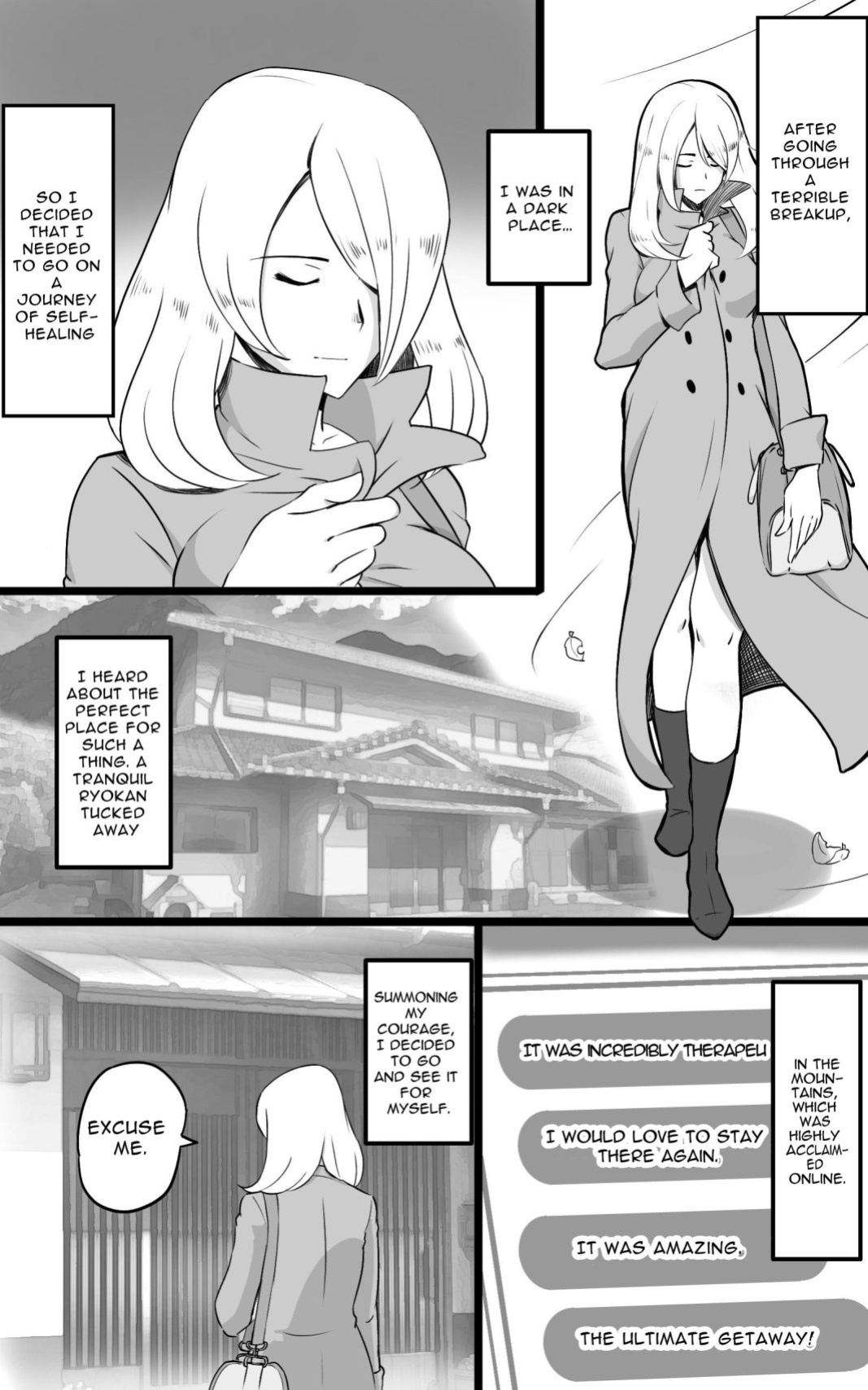 [pink-noise (Mizuiro Megane)] Hitou Futanari Onsen Himitsu no Shoushin Ryokou | Hidden Futanari Hot-springs Retreat ~what becomes of the broken hearted~ [RWfuta]