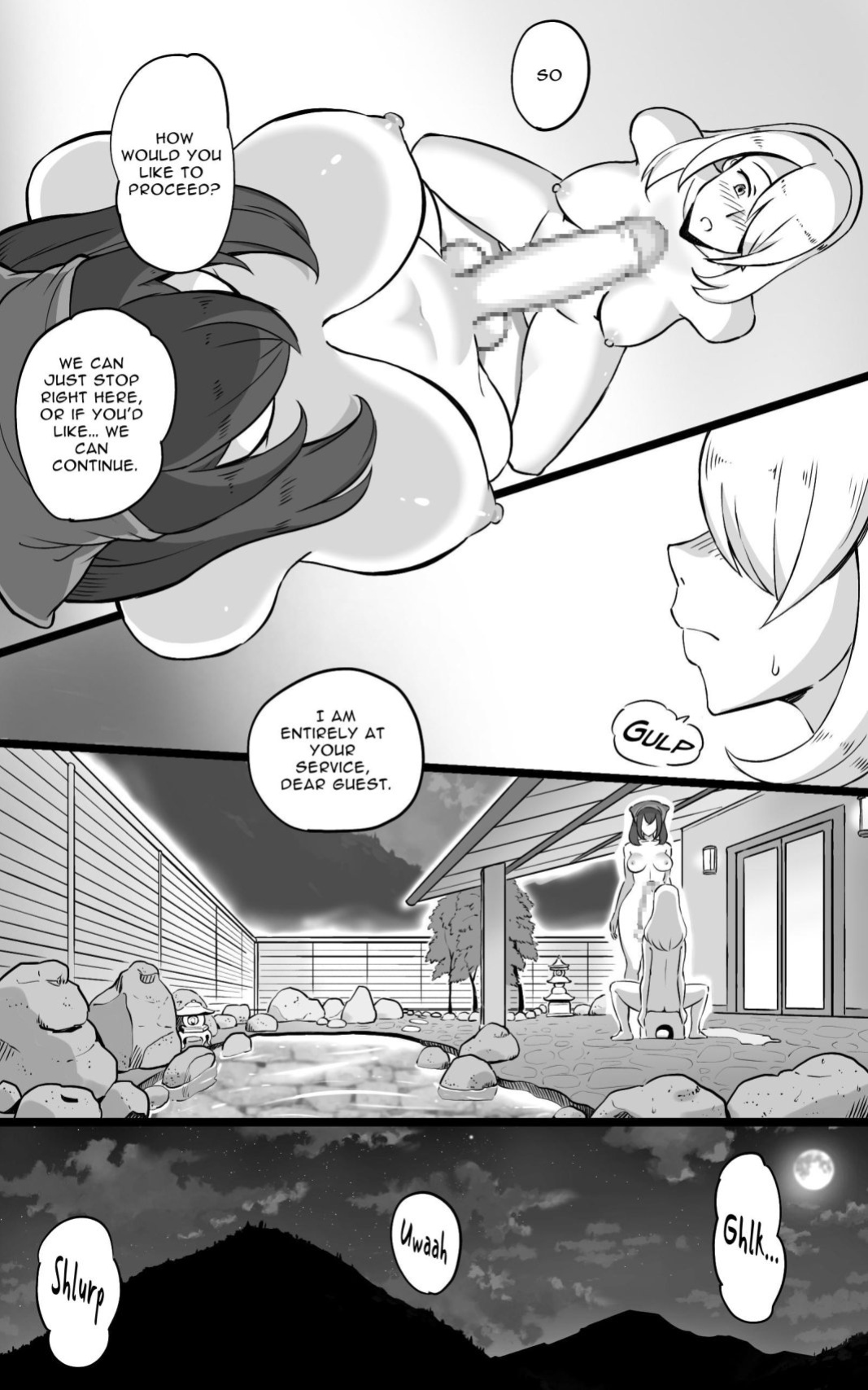 [pink-noise (Mizuiro Megane)] Hitou Futanari Onsen Himitsu no Shoushin Ryokou | Hidden Futanari Hot-springs Retreat ~what becomes of the broken hearted~ [RWfuta]