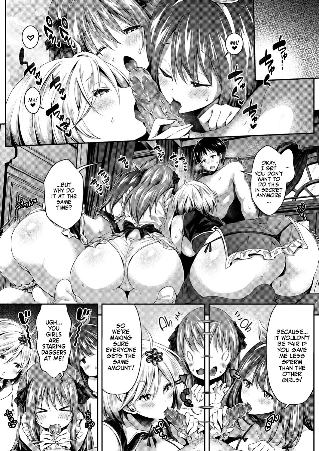 [Hachigo] Harem Maid no Damedame Ecchi | Kinky Sex with My Maid Harem Chapters 01-05 [Team Rabu2]