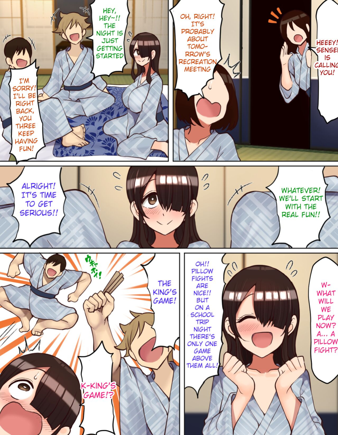 Gloomy-Chan ended up in a lively group on a school trip!