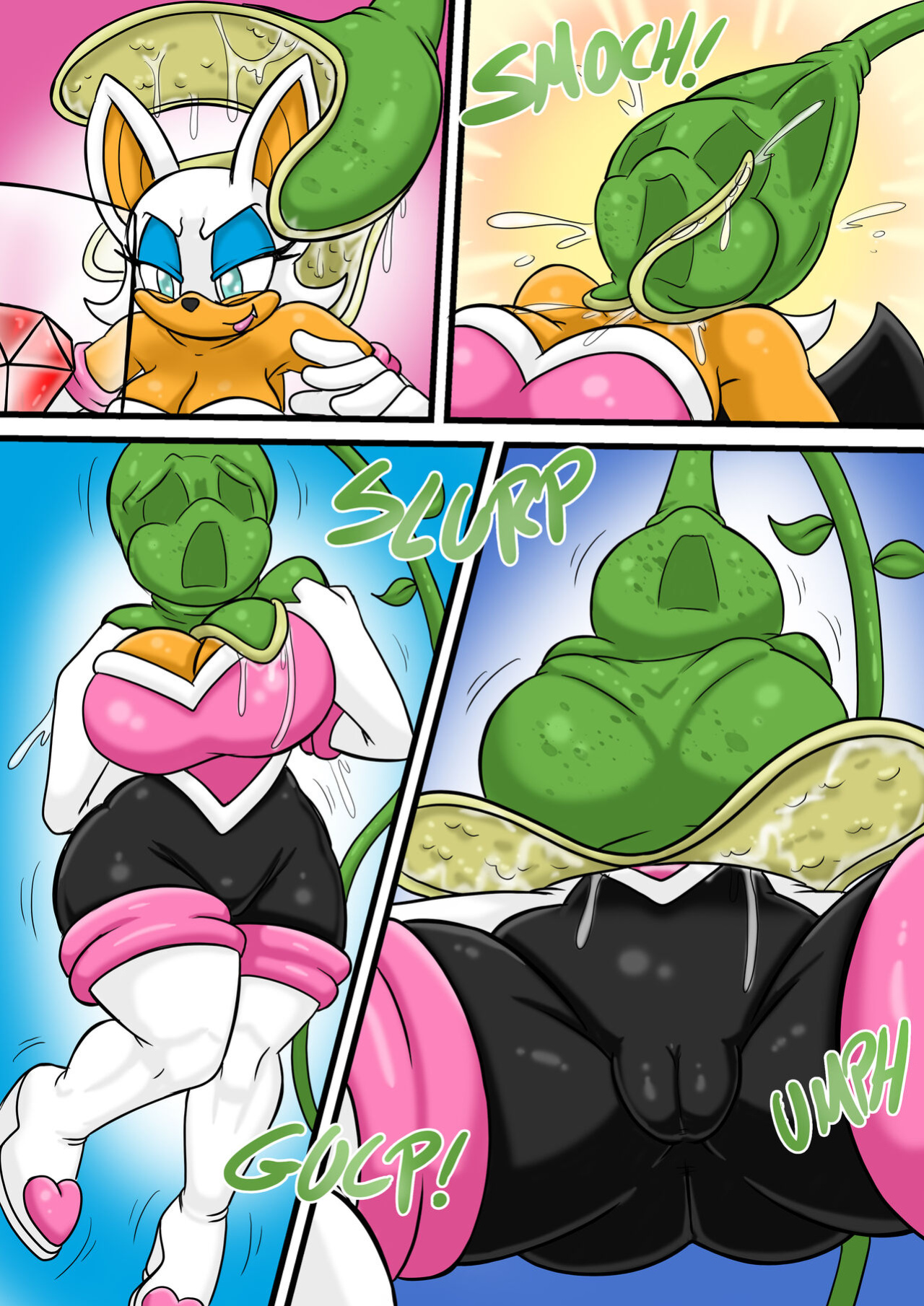 [Natsumemetalsonic] Rouge Plant vore