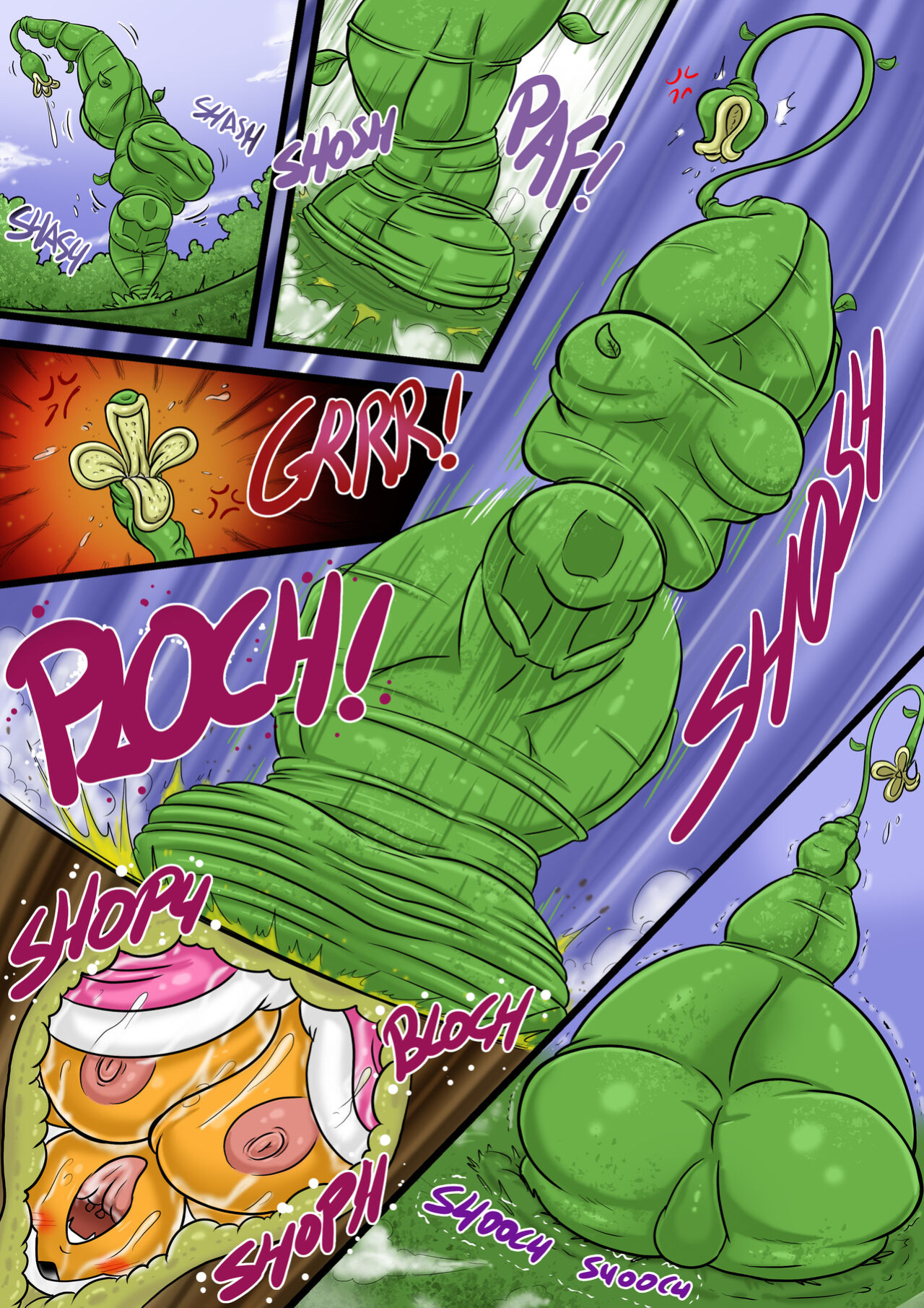 [Natsumemetalsonic] Rouge Plant vore