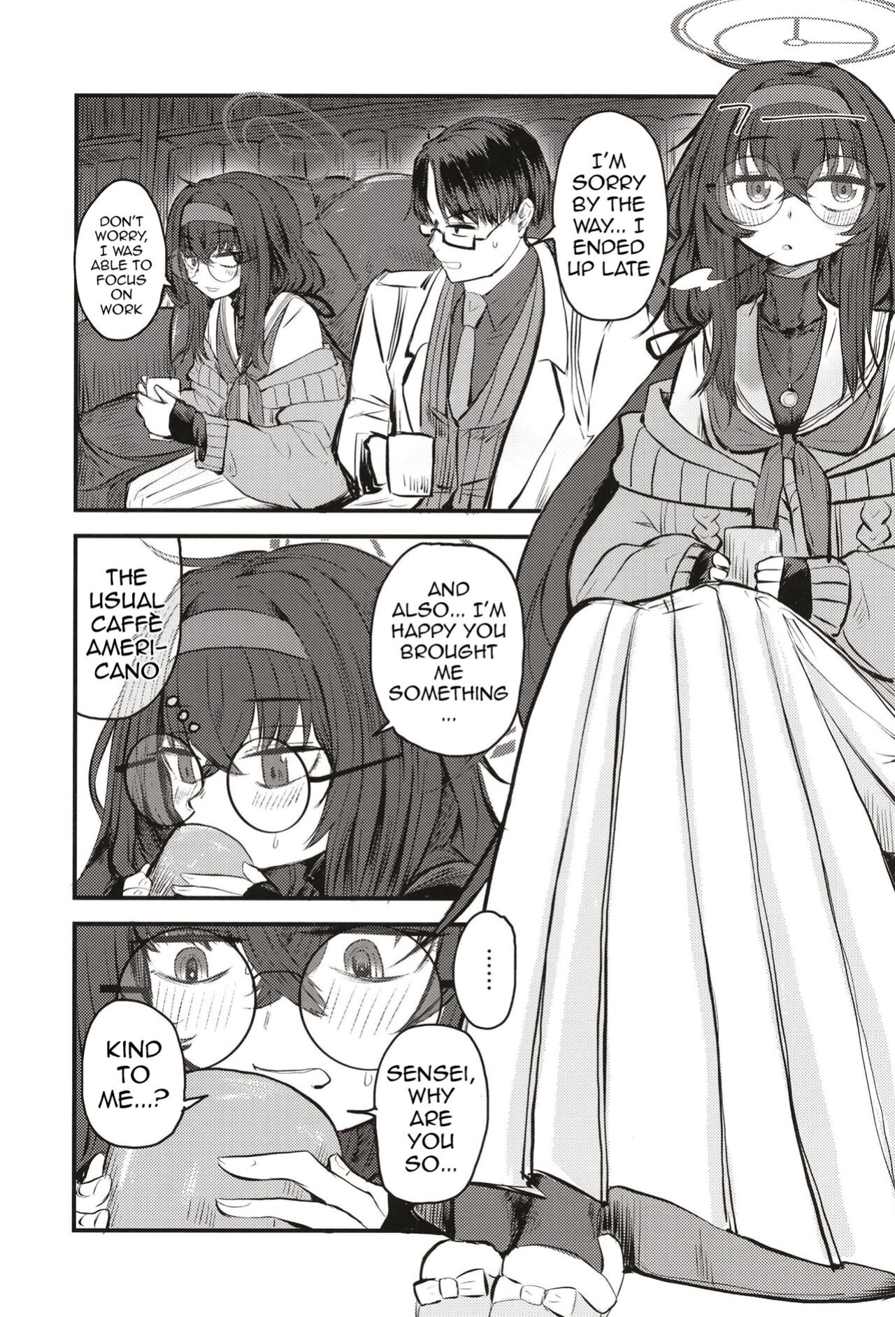 [Shouyu Gohan (Wakyo)] Sensei nara Koshokan (Koko) demo Ii desu yo | If it's With Sensei, I Don't Mind Doing it Right Here (In The Antiquarian Bookstore) (Blue Archive)