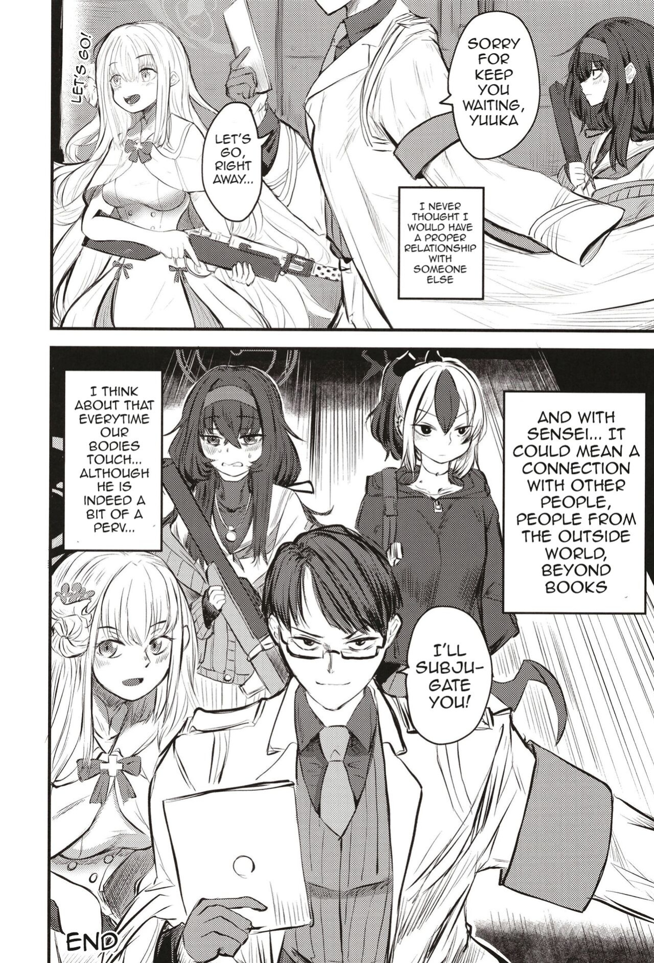 [Shouyu Gohan (Wakyo)] Sensei nara Koshokan (Koko) demo Ii desu yo | If it's With Sensei, I Don't Mind Doing it Right Here (In The Antiquarian Bookstore) (Blue Archive)