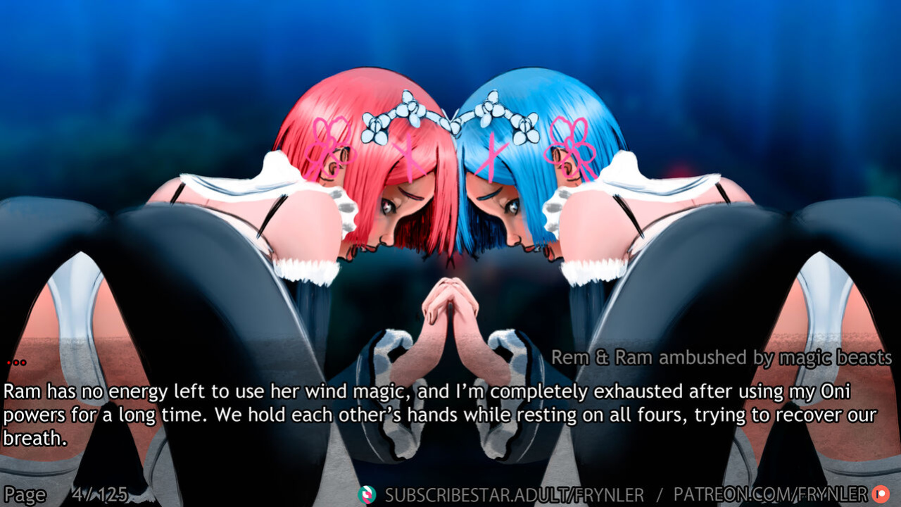 [Frynler] Rem and Ram ambushed by magic beasts (Re-Zero)