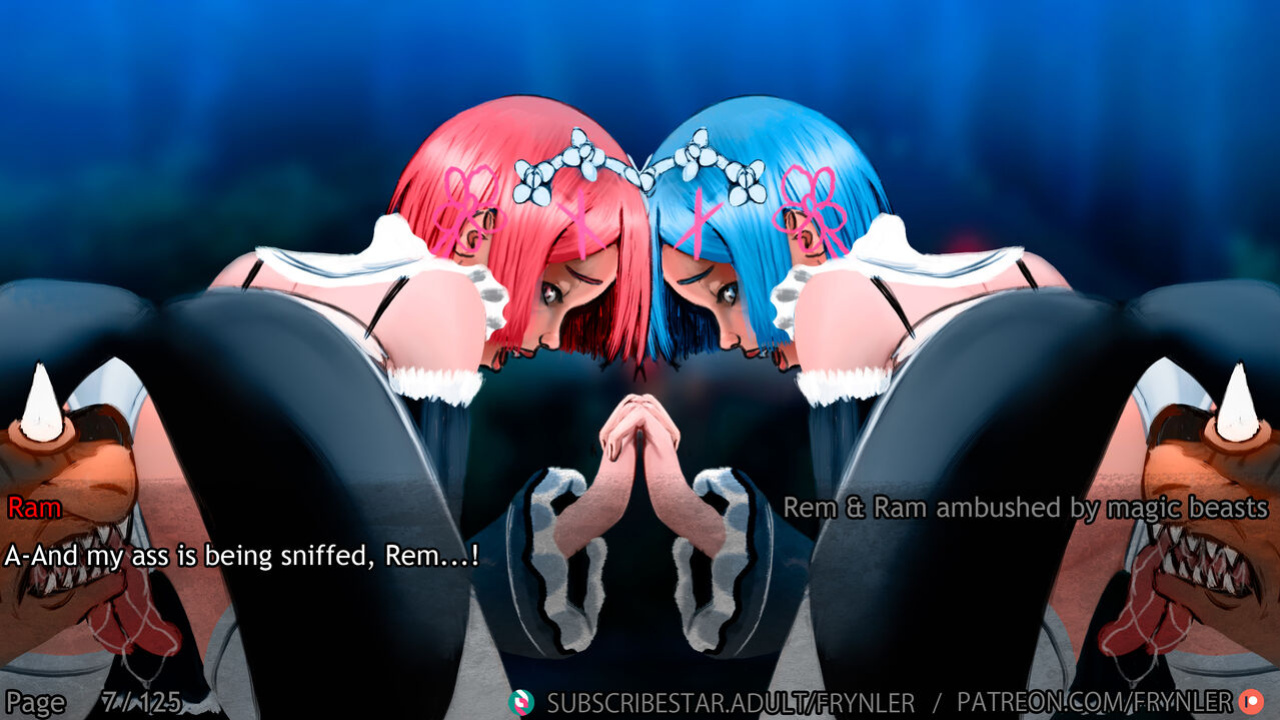 [Frynler] Rem and Ram ambushed by magic beasts (Re-Zero)