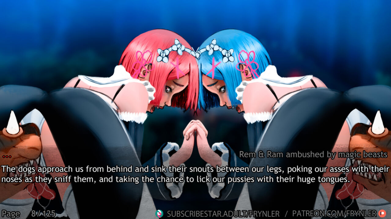[Frynler] Rem and Ram ambushed by magic beasts (Re-Zero)