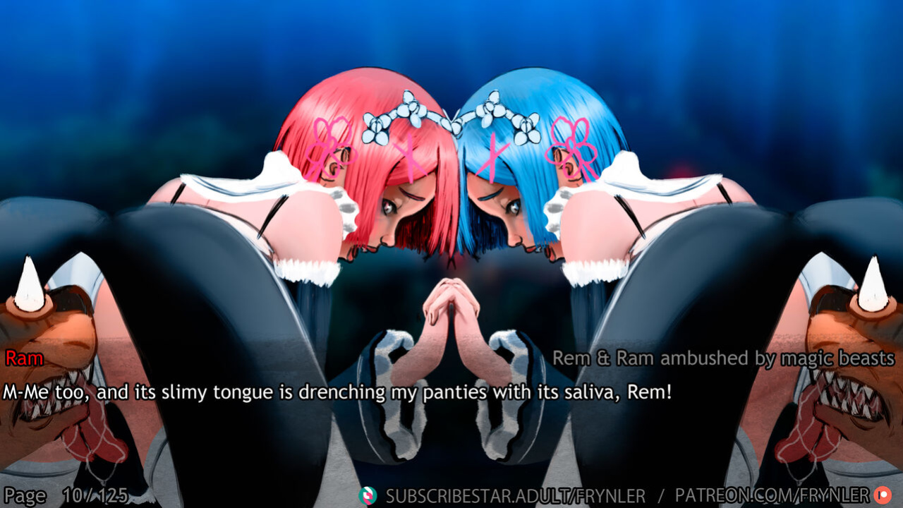 [Frynler] Rem and Ram ambushed by magic beasts (Re-Zero)