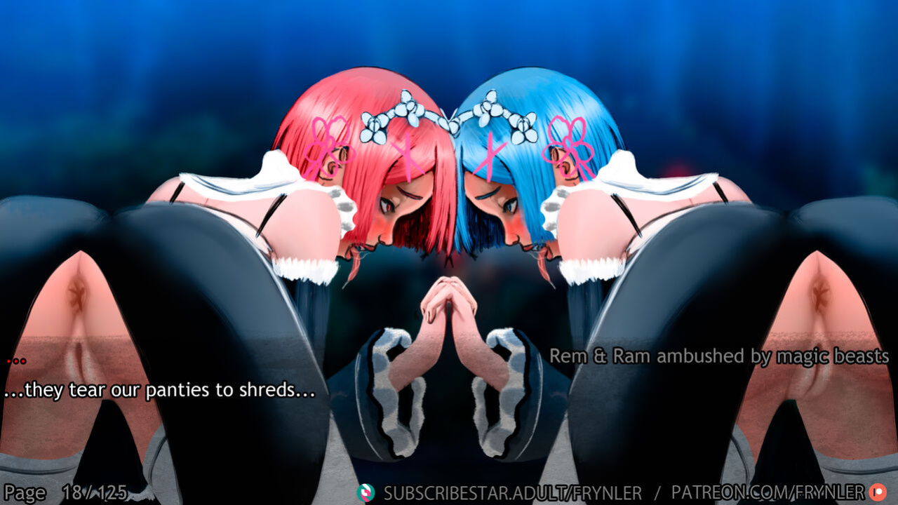 [Frynler] Rem and Ram ambushed by magic beasts (Re-Zero)