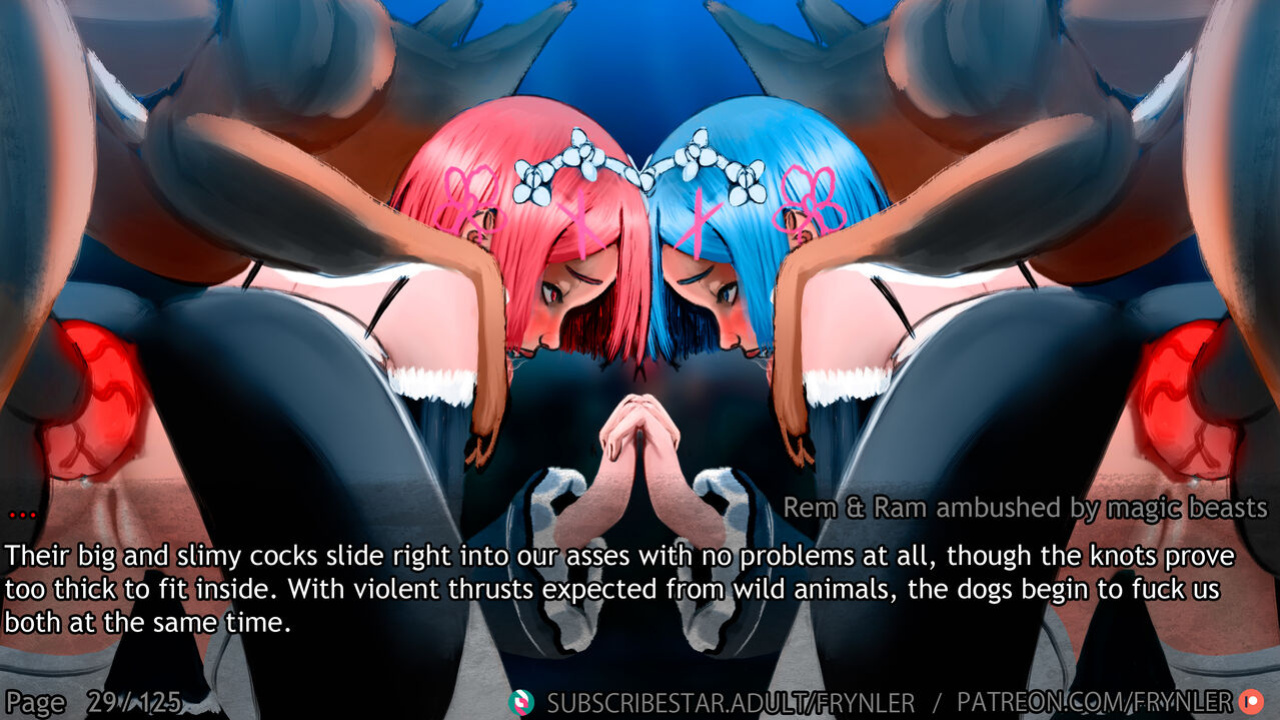 [Frynler] Rem and Ram ambushed by magic beasts (Re-Zero)