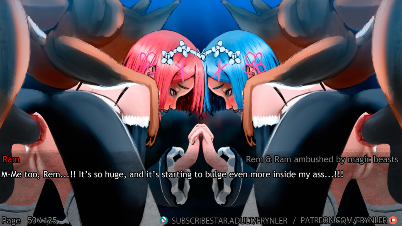 [Frynler] Rem and Ram ambushed by magic beasts (Re-Zero)