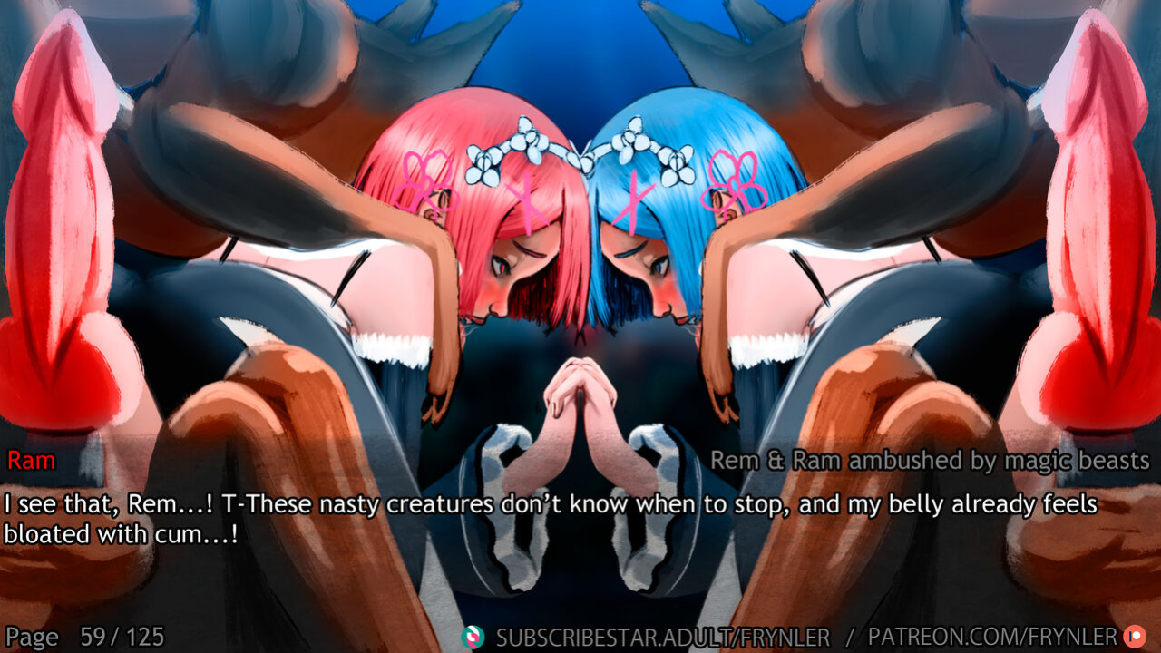 [Frynler] Rem and Ram ambushed by magic beasts (Re-Zero)