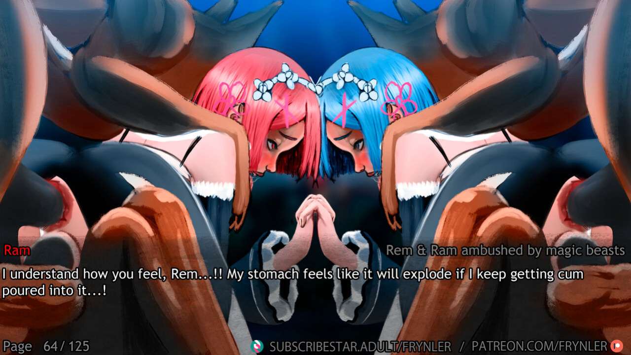 [Frynler] Rem and Ram ambushed by magic beasts (Re-Zero)