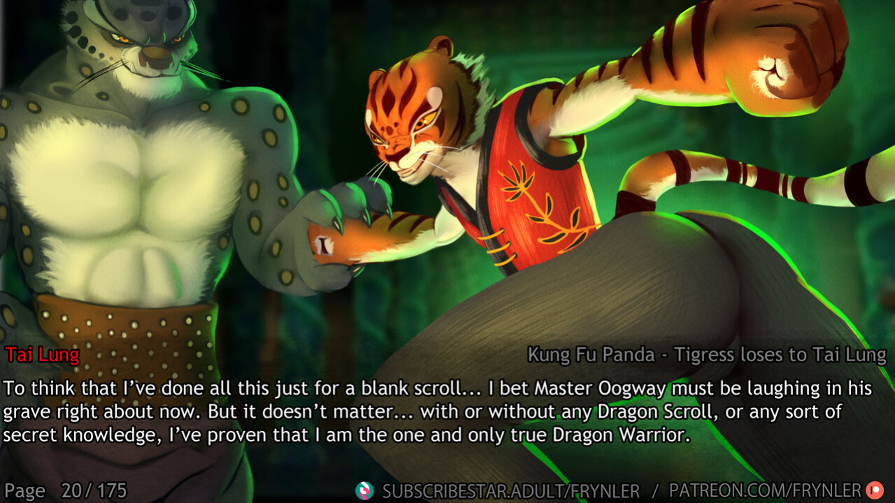[Frynler] Tigress loses to Tai Lung (Kung Fu Panda)