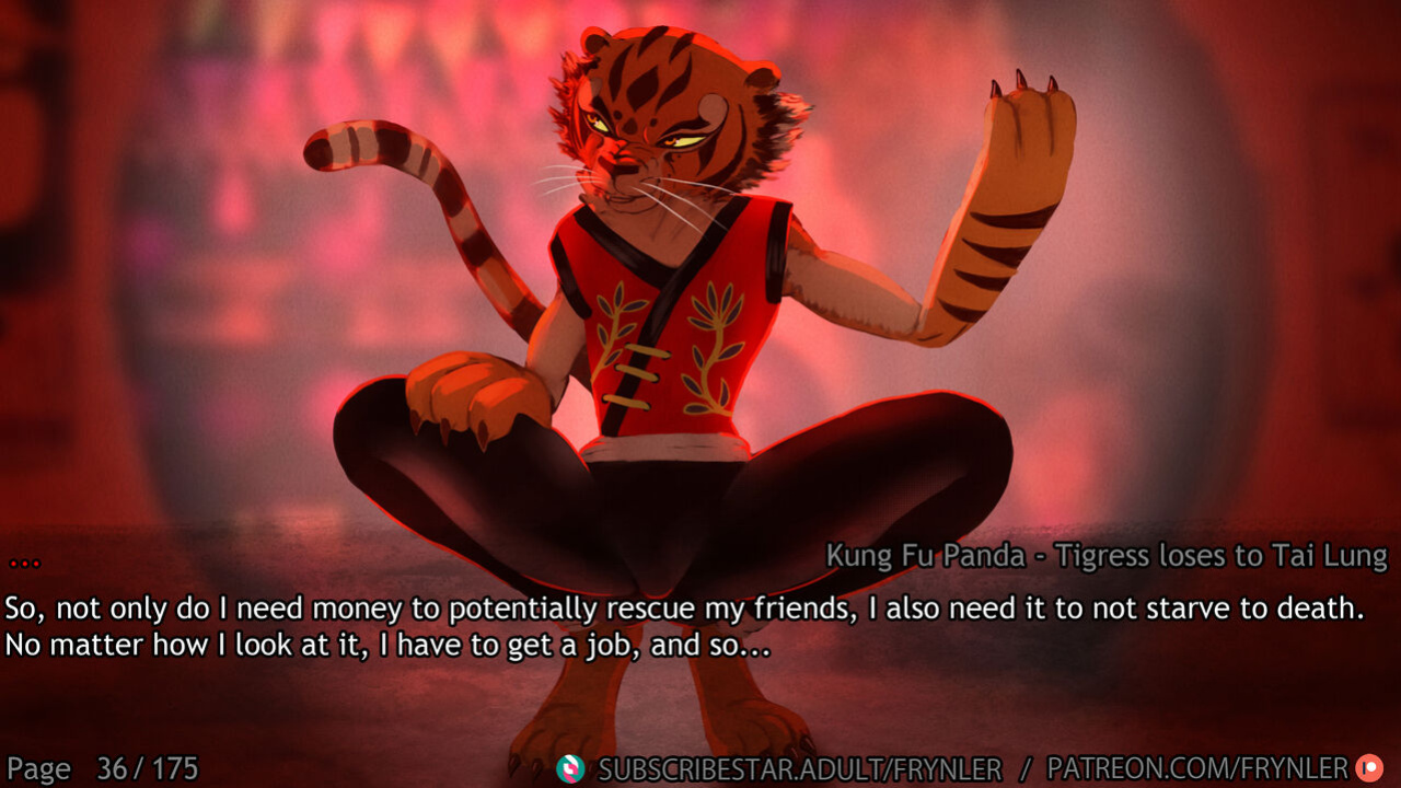 [Frynler] Tigress loses to Tai Lung (Kung Fu Panda)