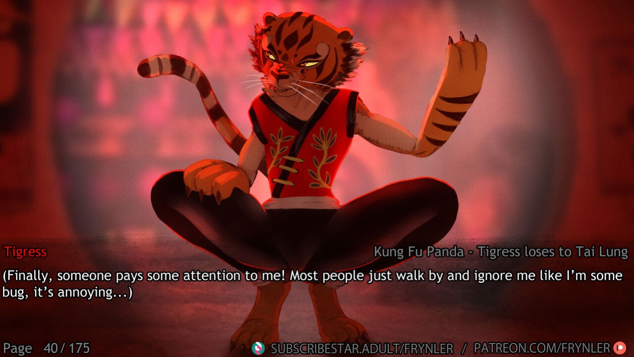 [Frynler] Tigress loses to Tai Lung (Kung Fu Panda)