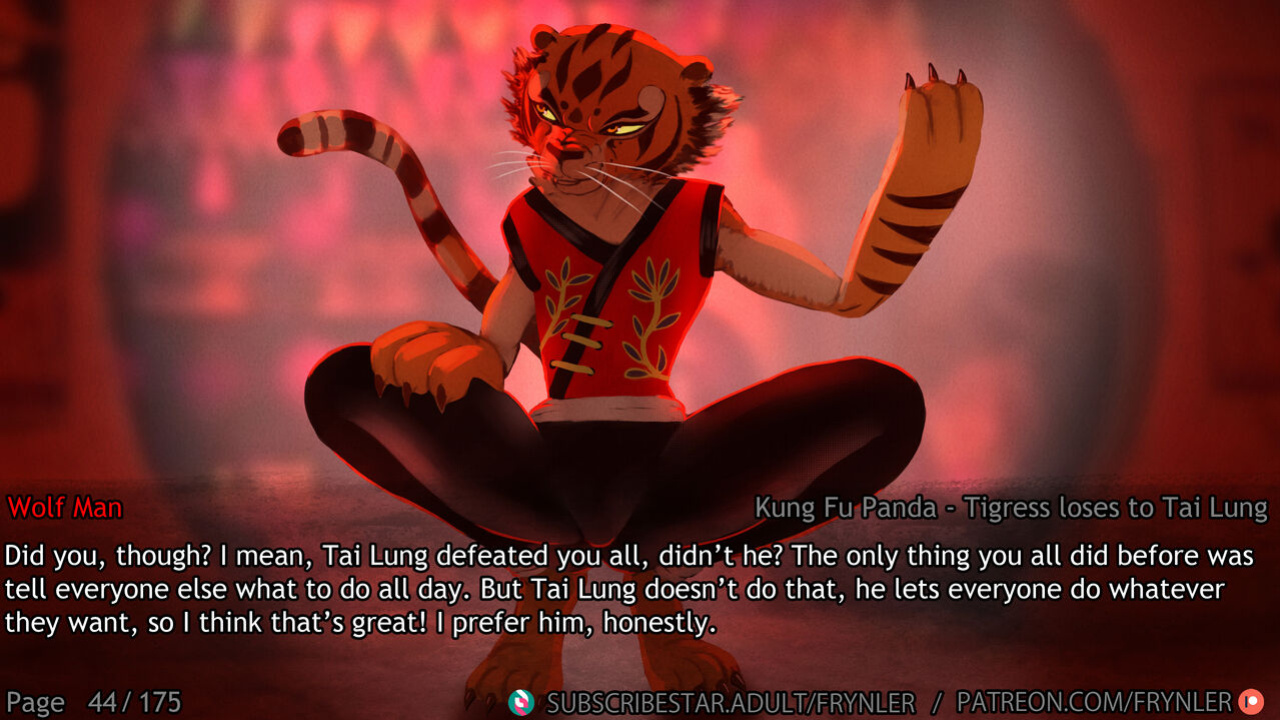 [Frynler] Tigress loses to Tai Lung (Kung Fu Panda)