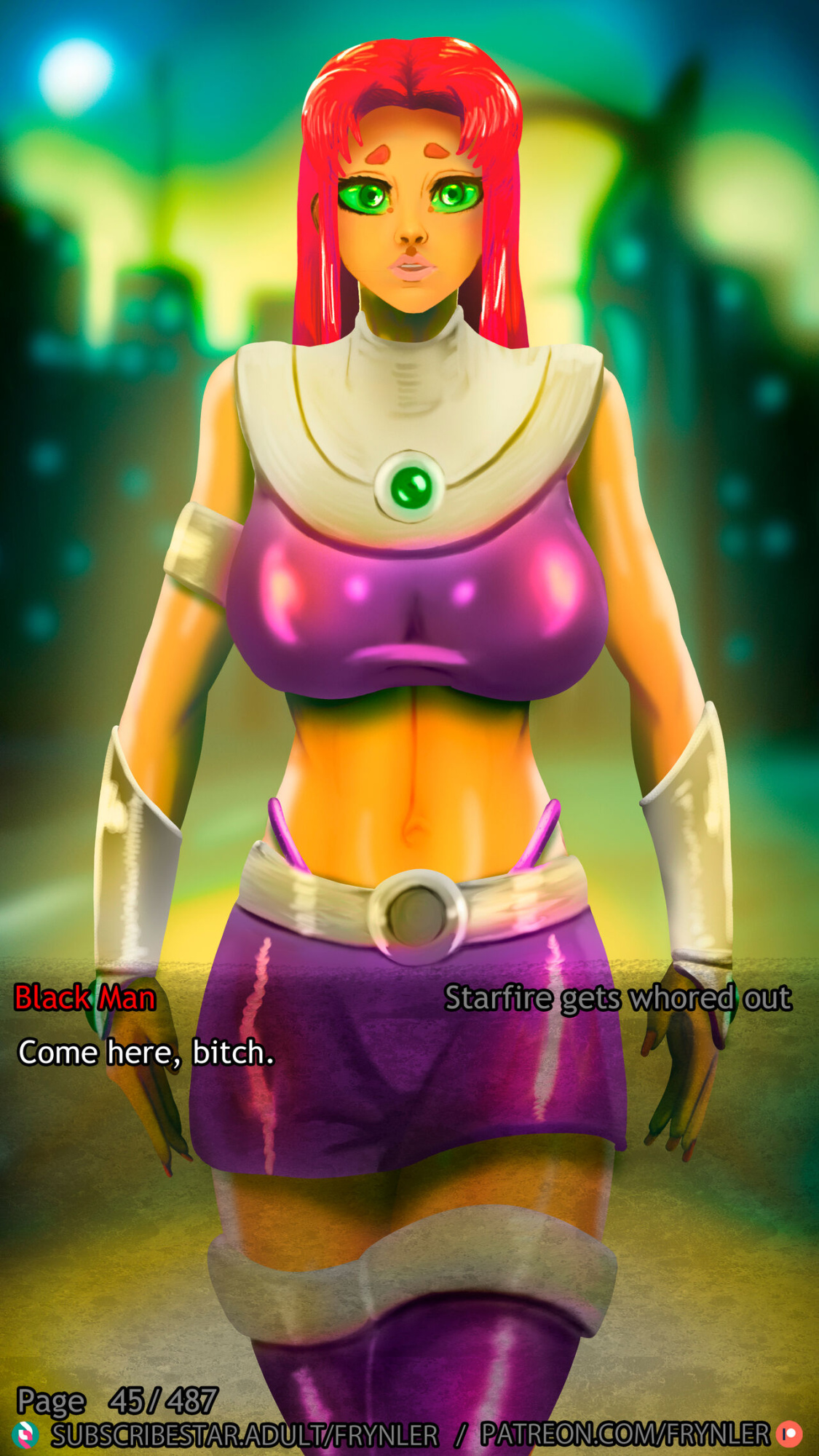 [Frynler] Starfire Gets Whored Out (Teen Titans)