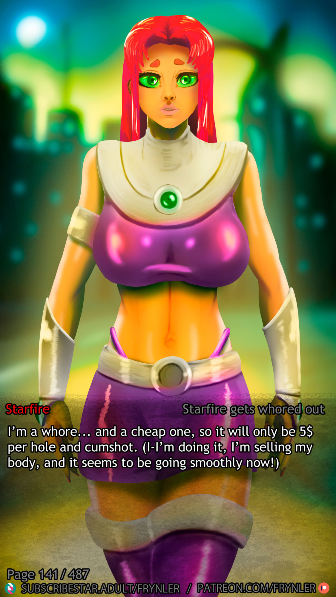 [Frynler] Starfire Gets Whored Out (Teen Titans)