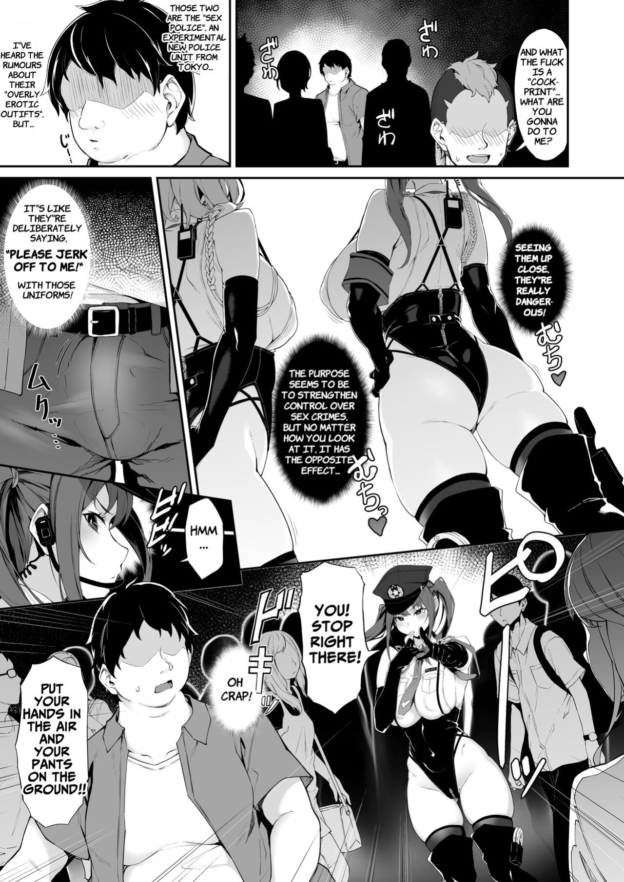 [Handful☆Happiness! (Nanahara Fuyuki)] SEX POLICE <Bokki Taisakubu> Utsunomiya Saki no Nichijou | SEX POLICE (Anti-Erection Department) ~The Daily Ordeals of Saki Utsunomiya~ [ApricotJam]
