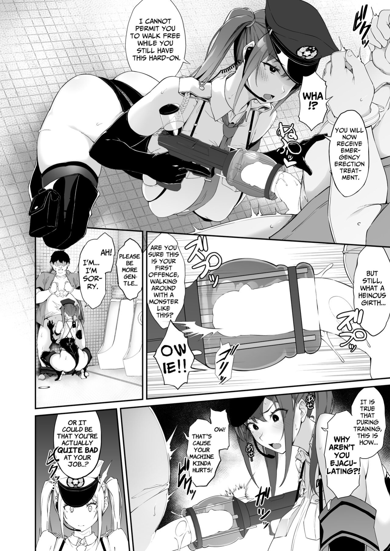 [Handful☆Happiness! (Nanahara Fuyuki)] SEX POLICE <Bokki Taisakubu> Utsunomiya Saki no Nichijou | SEX POLICE (Anti-Erection Department) ~The Daily Ordeals of Saki Utsunomiya~ [ApricotJam]