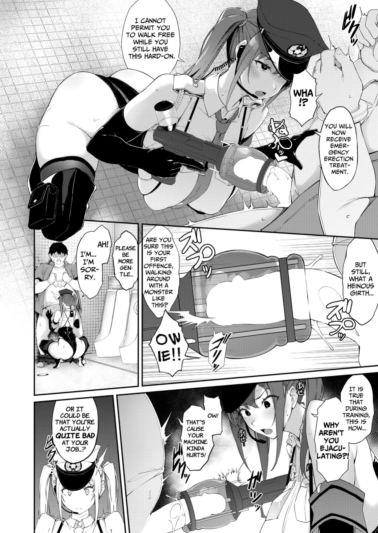 [Handful☆Happiness! (Nanahara Fuyuki)] SEX POLICE <Bokki Taisakubu> Utsunomiya Saki no Nichijou | SEX POLICE (Anti-Erection Department) ~The Daily Ordeals of Saki Utsunomiya~ [ApricotJam]